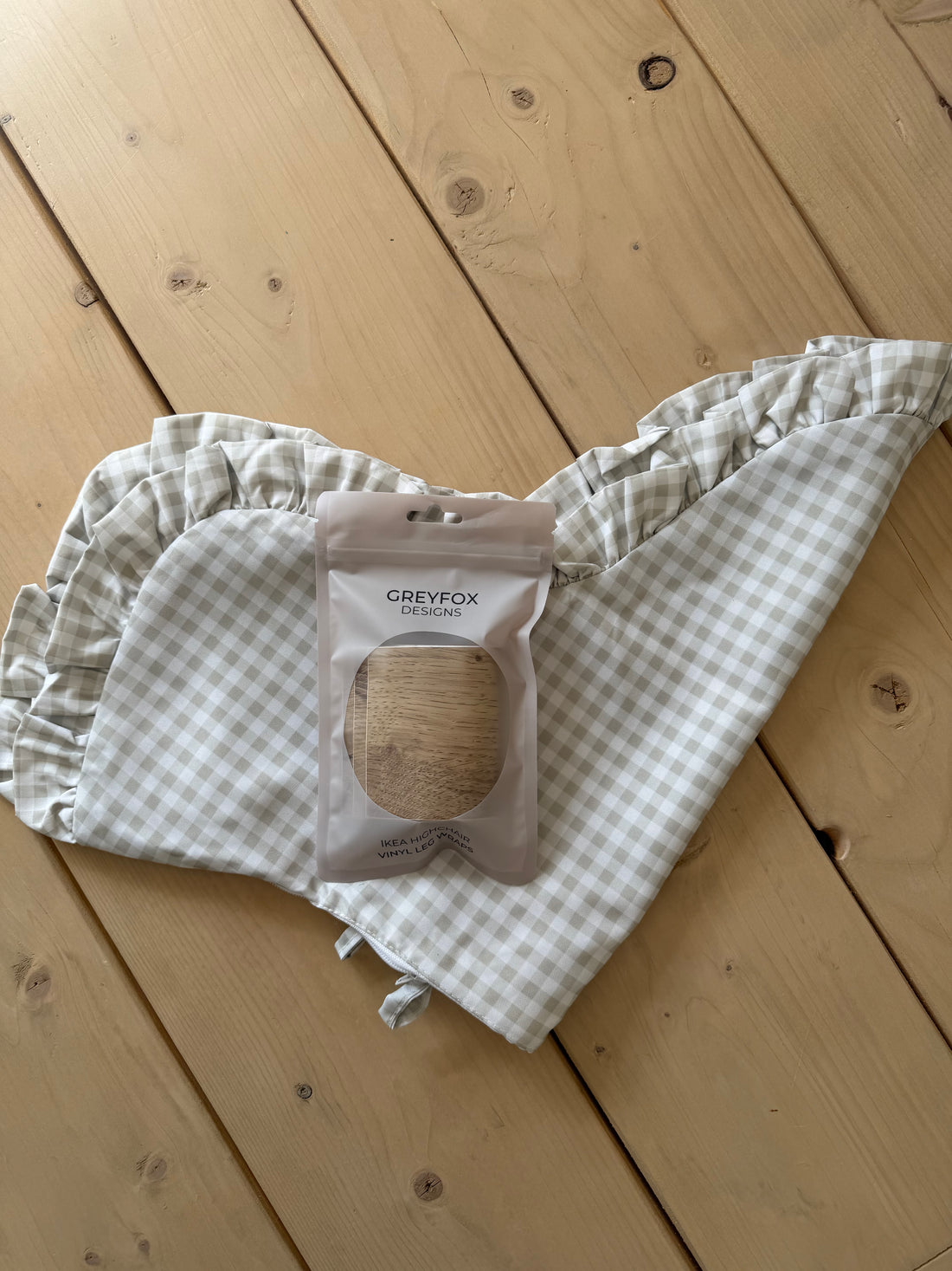 Oyster Gingham/Leg Wrap Bundle