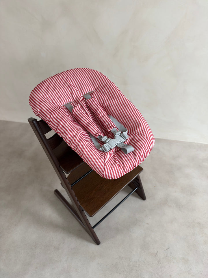 Rhubarb Stripe Newborn Cushion