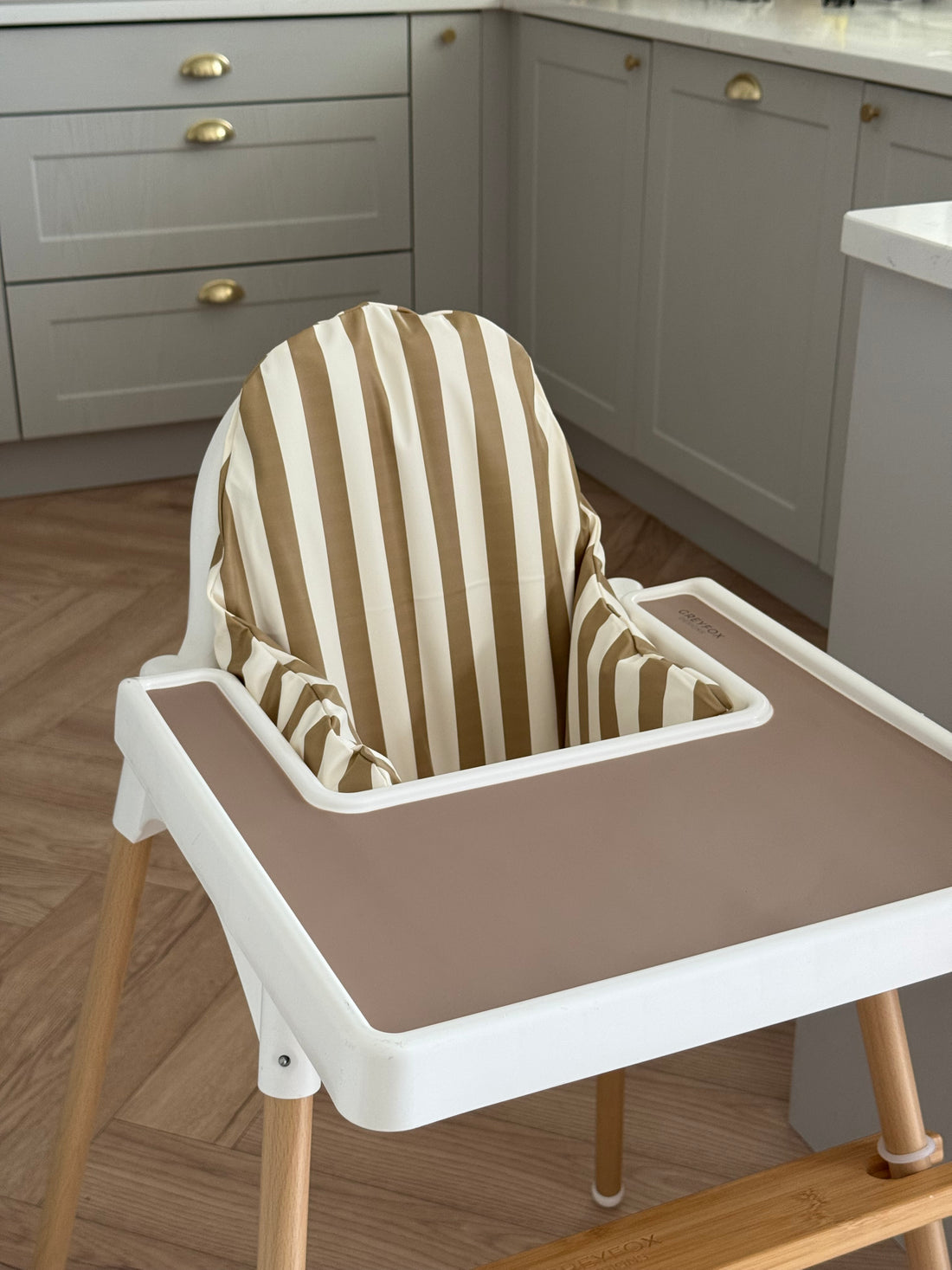 Olive Stripe Cushion Cover