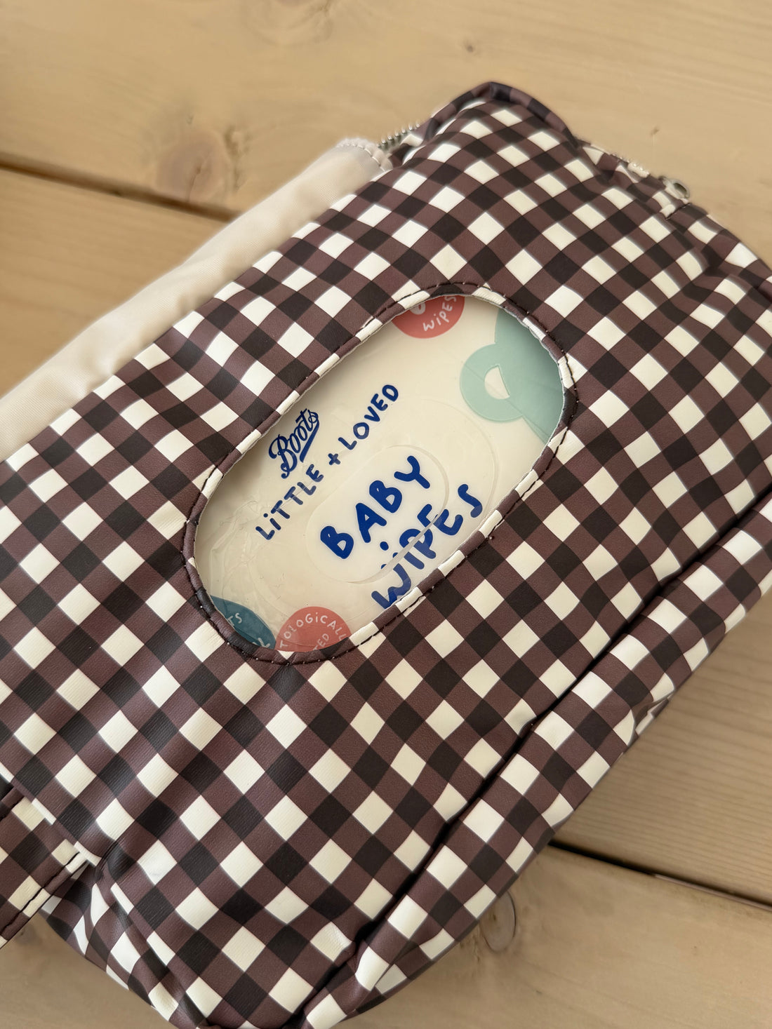 Wipe Pouch - Espresso Gingham