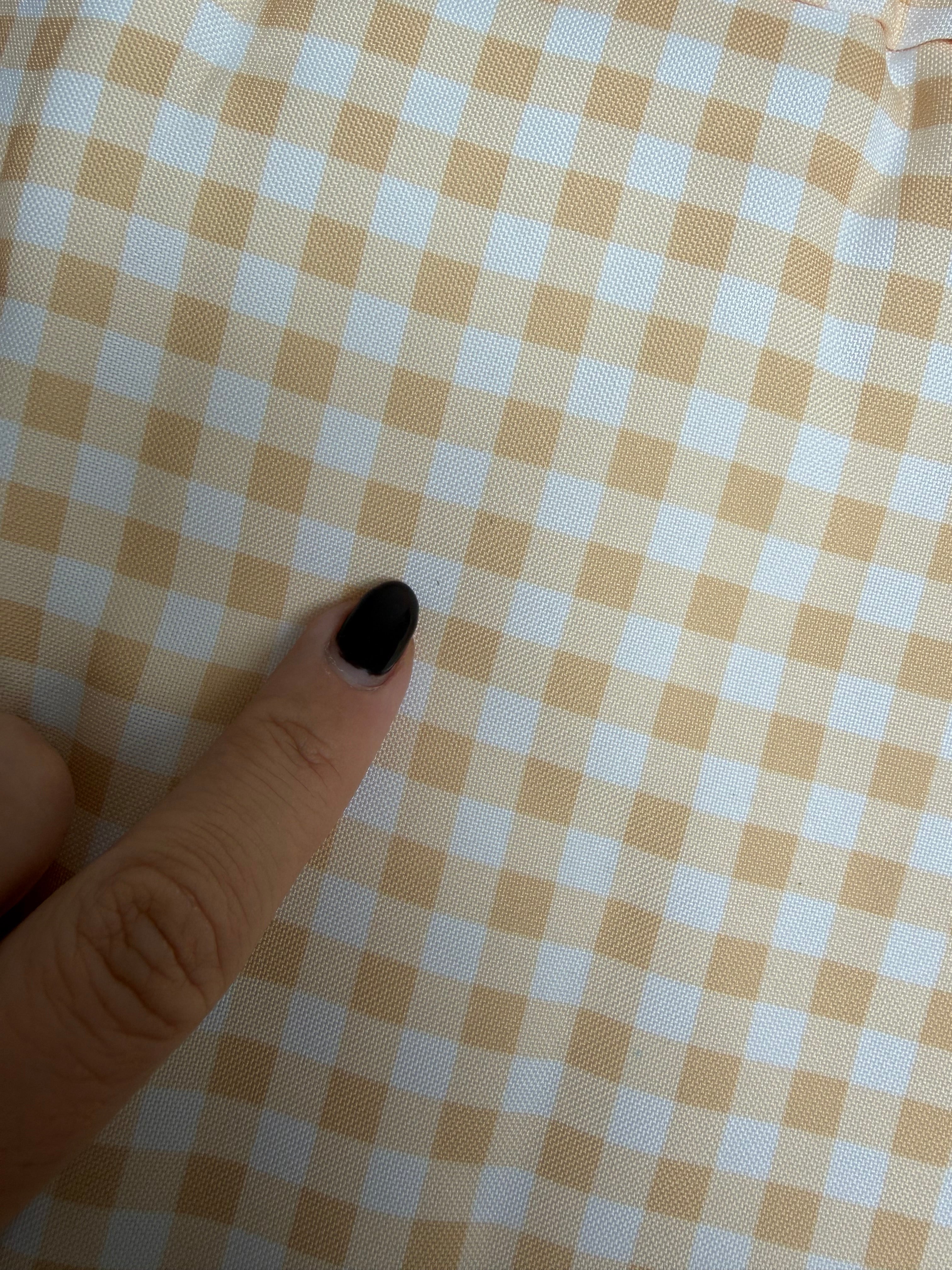 Lemon Gingham 2 in 1 Cushion - MINOR DEFECTS