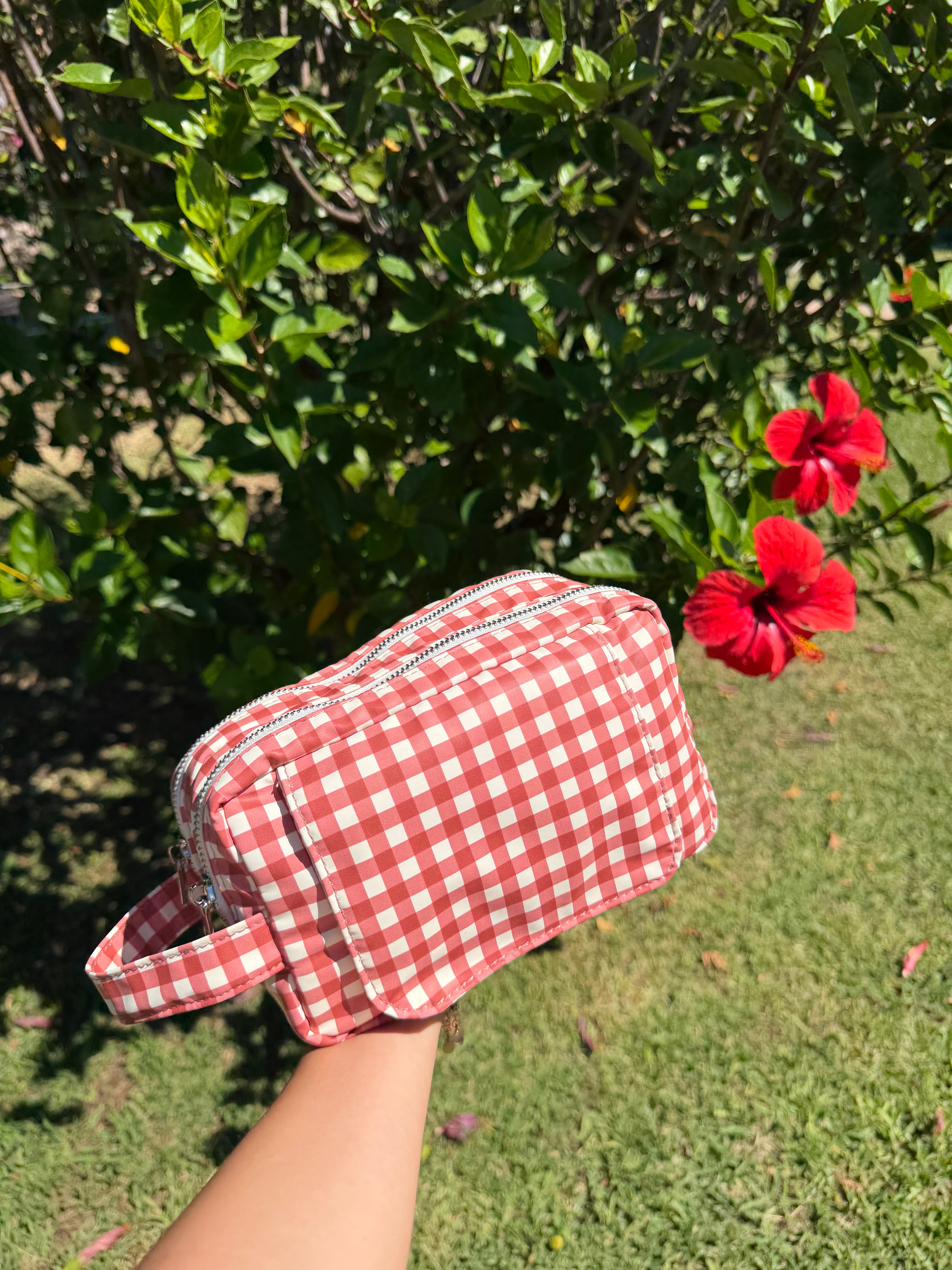Wipe Pouch - Berry Gingham