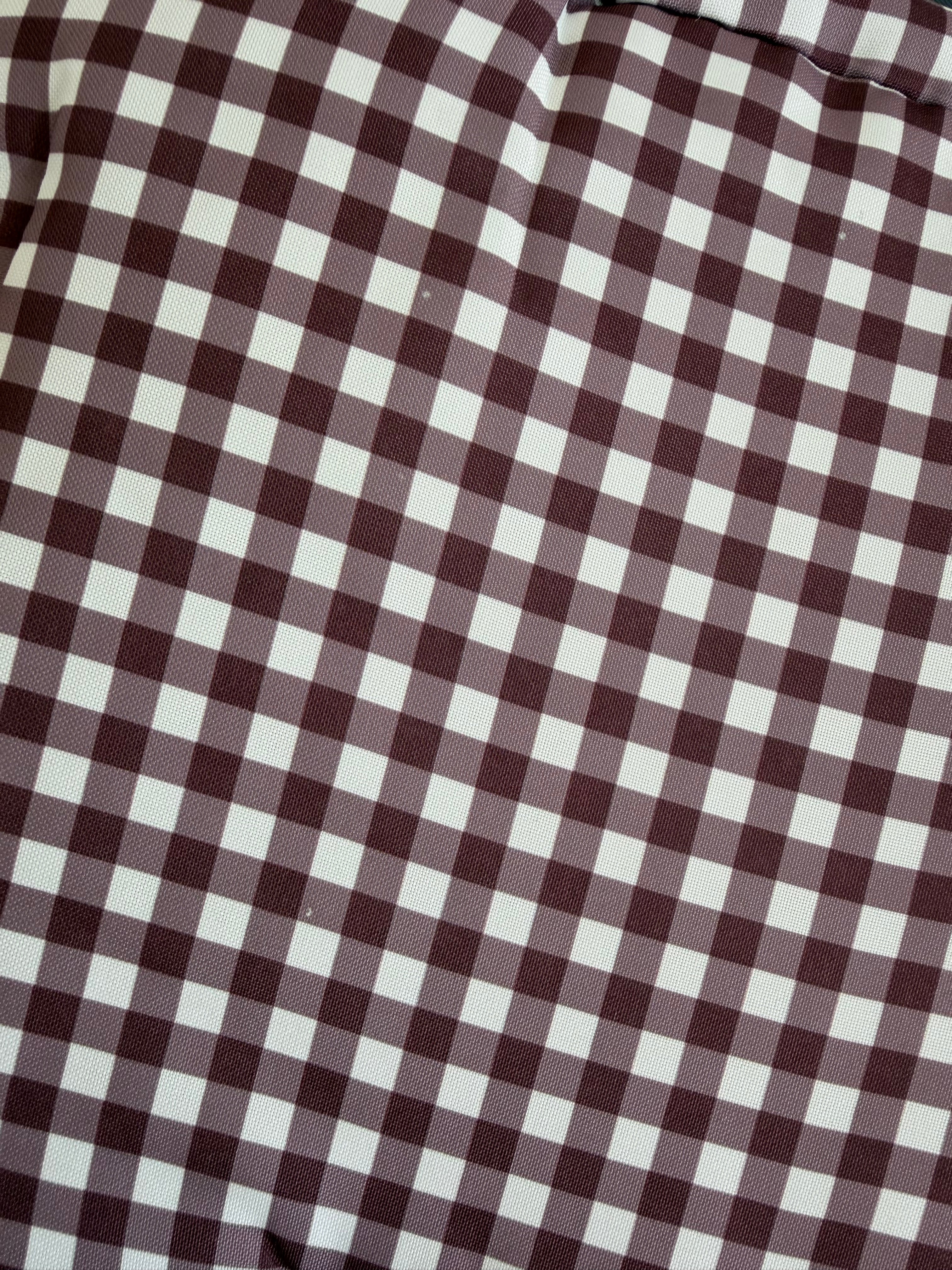 Mulberry Gingham 2 in 1 Cushion - Defect