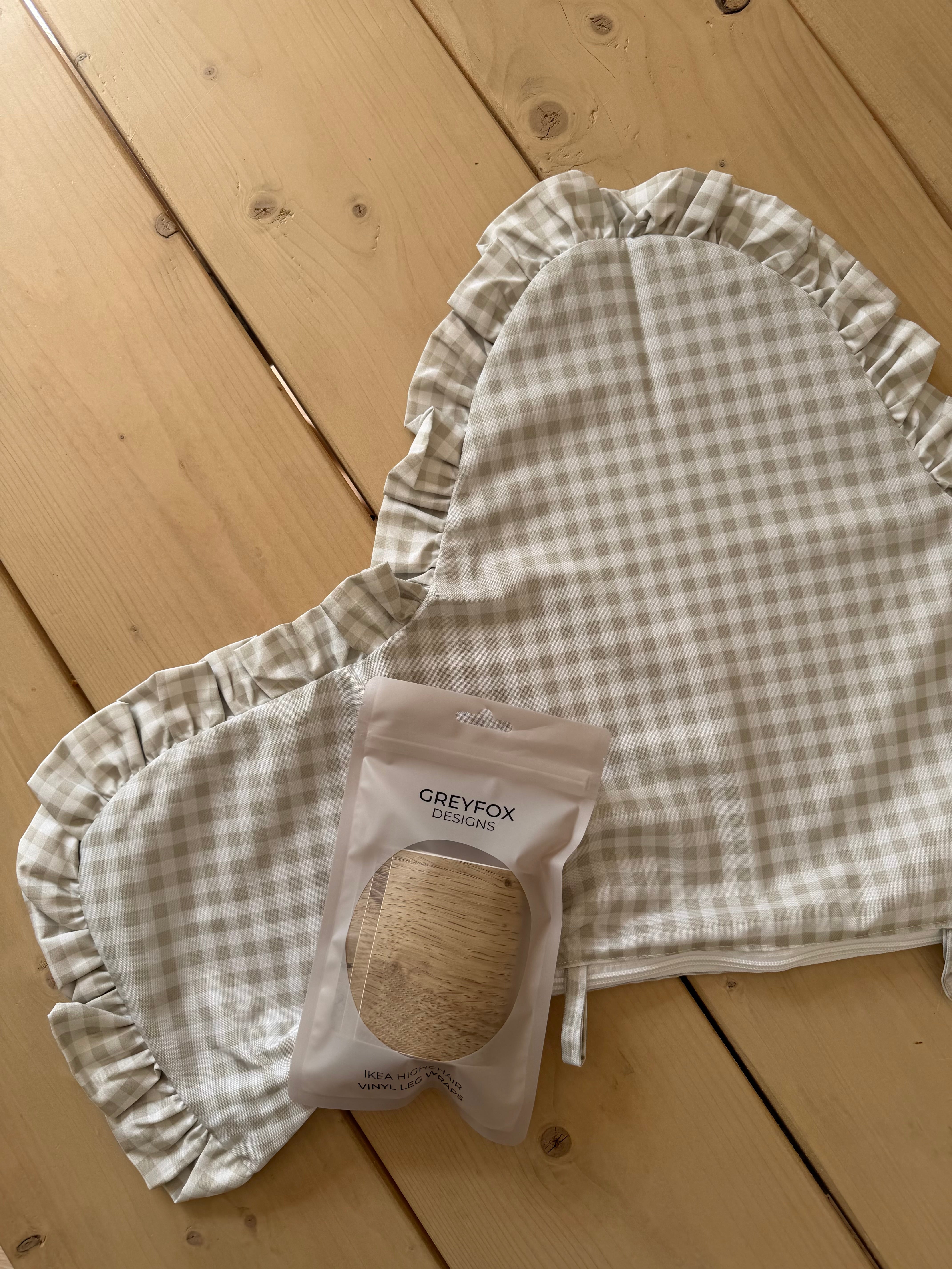 Oyster Gingham/Leg Wrap Bundle
