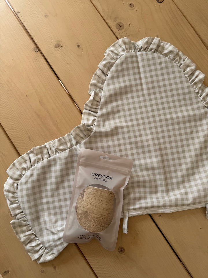 Oyster Gingham/Leg Wrap Bundle