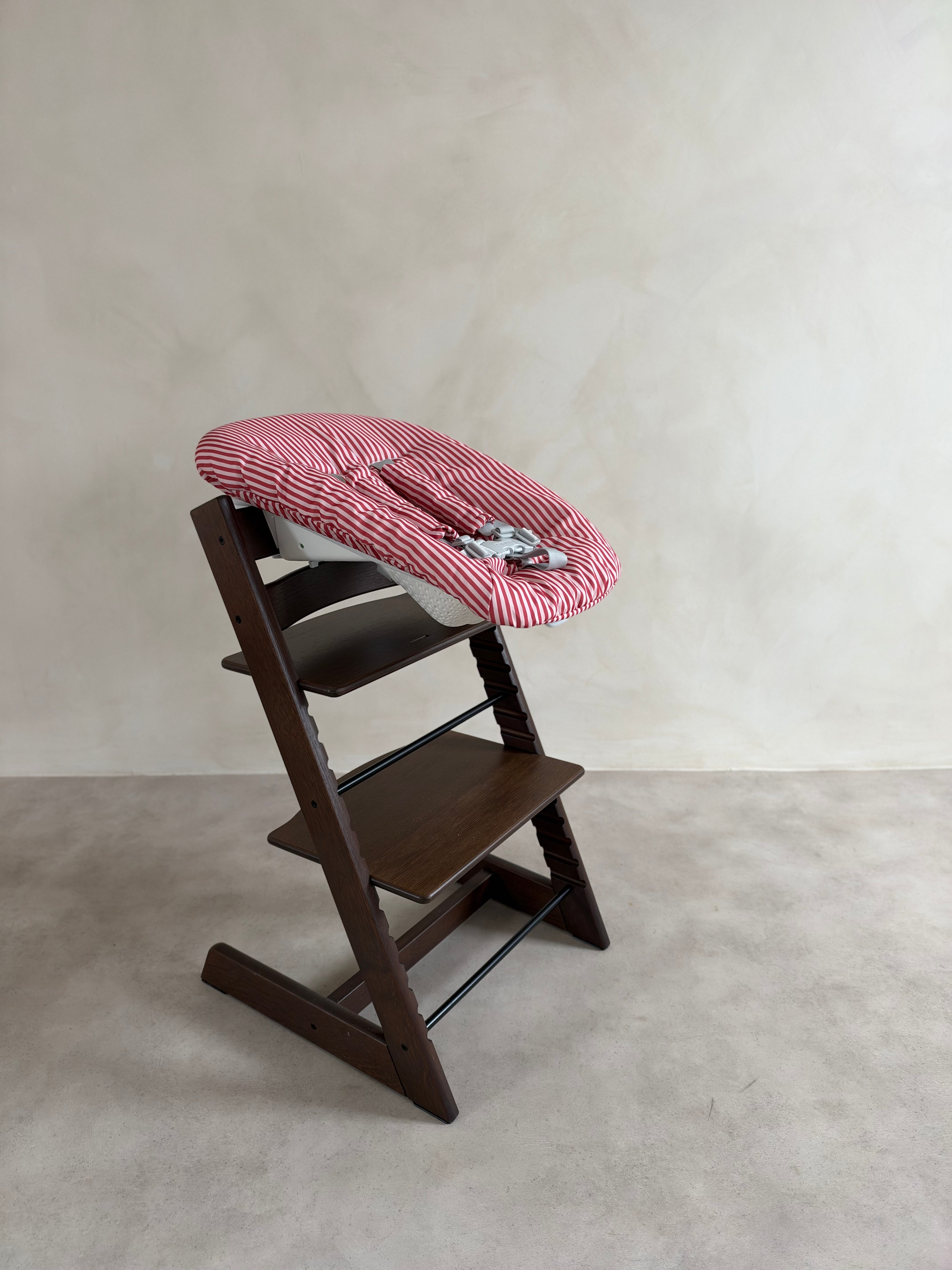 Rhubarb Stripe Newborn Cushion