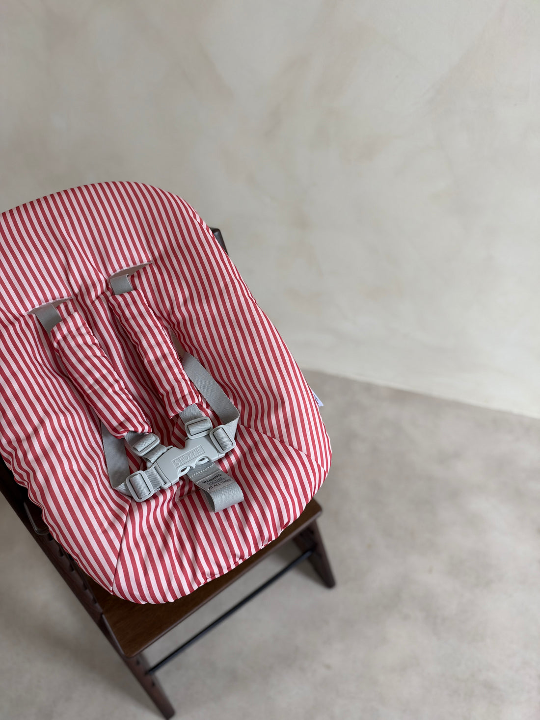Rhubarb Stripe Newborn Cushion