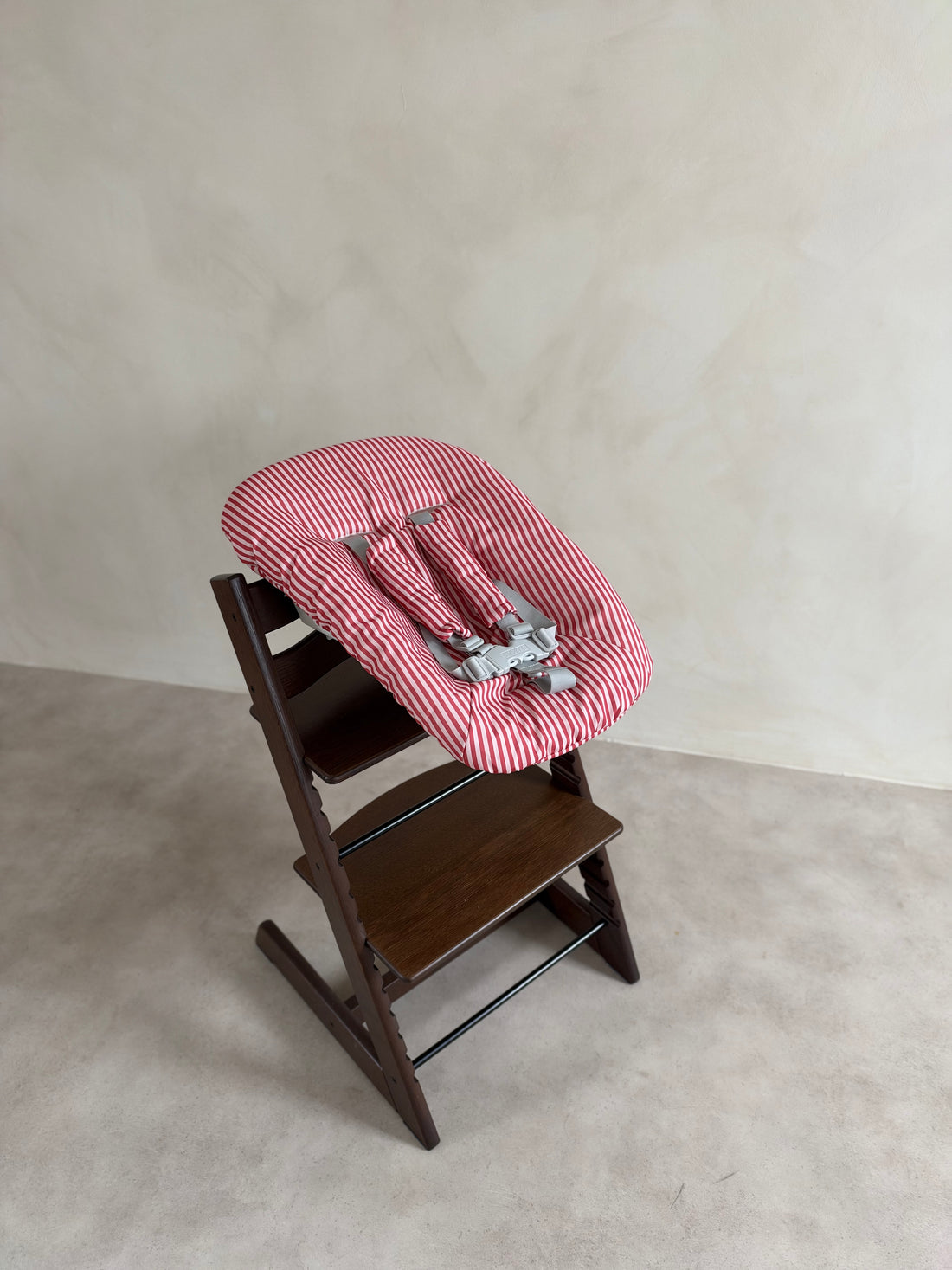 Rhubarb Stripe Newborn Cushion