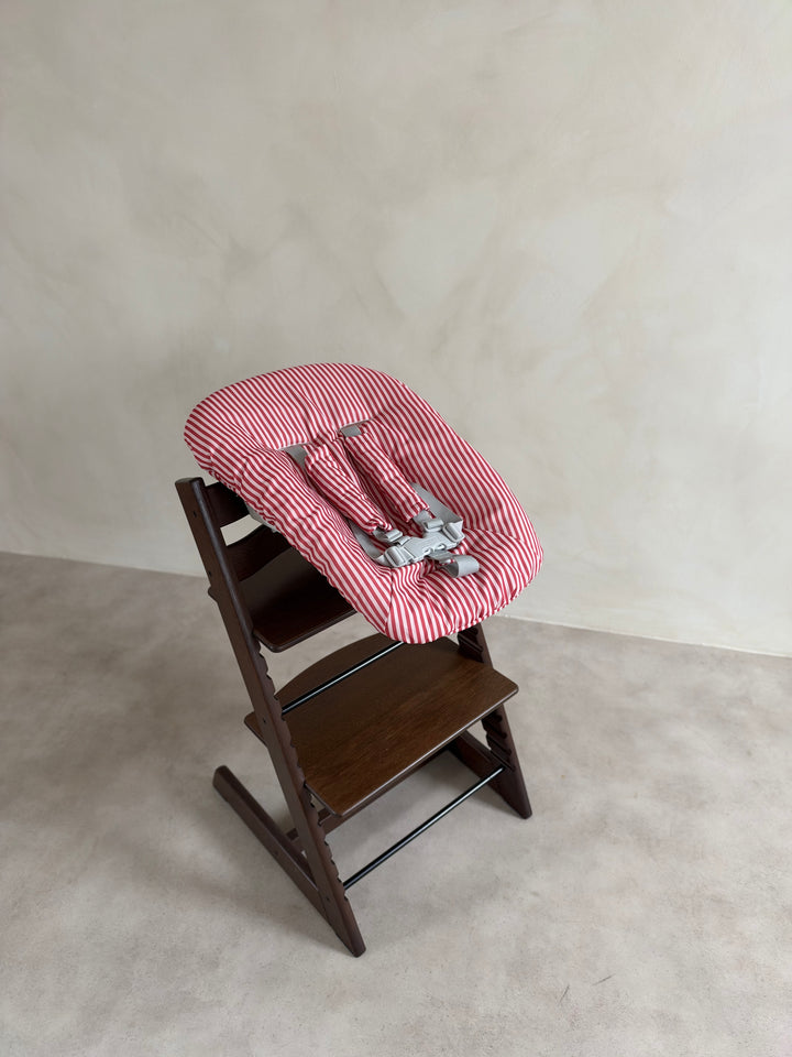 Rhubarb Stripe Newborn Cushion