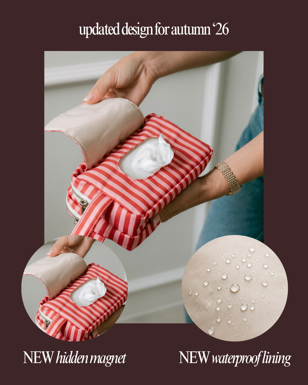 Wipe Pouch - Raspberry Ripple
