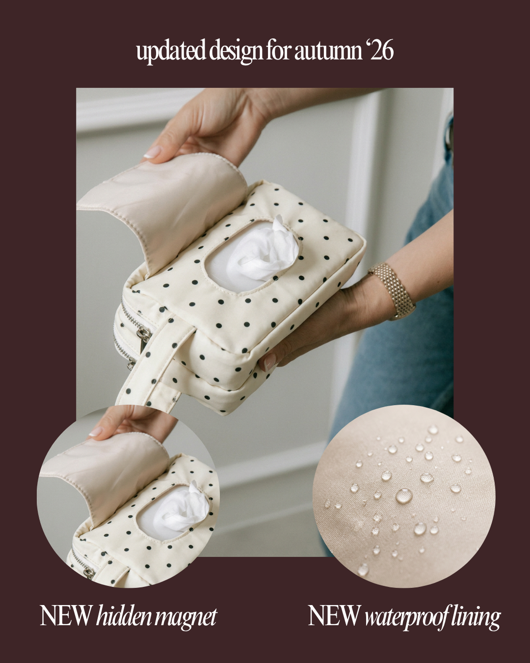 Wipe Pouch - Polka Dot