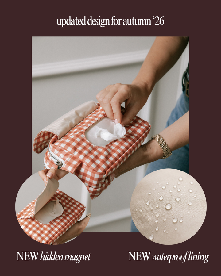 Wipe Pouch - Berry Gingham
