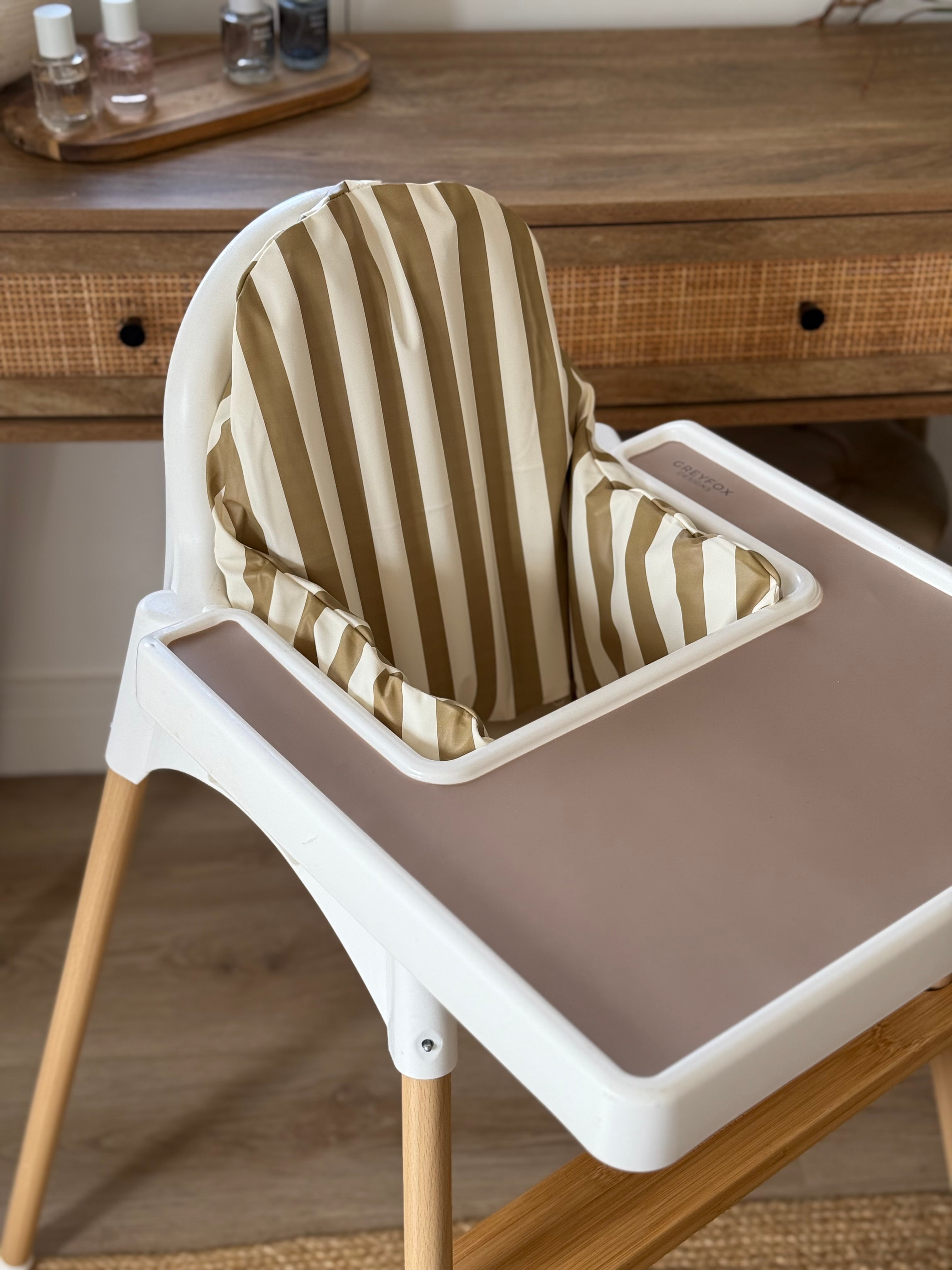 Olive Stripe Cushion Cover