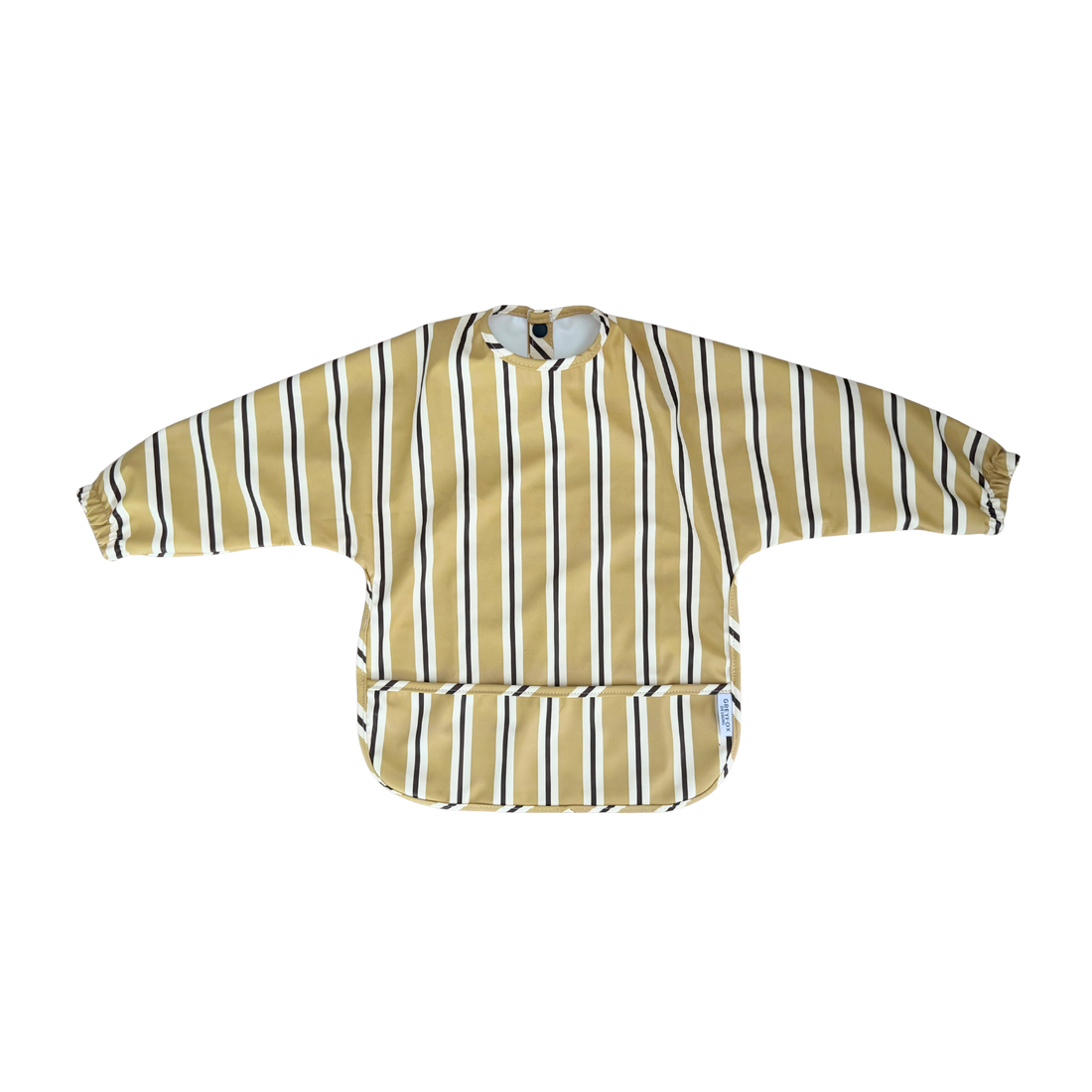 Mustard Stripe - Long Sleeved Bib