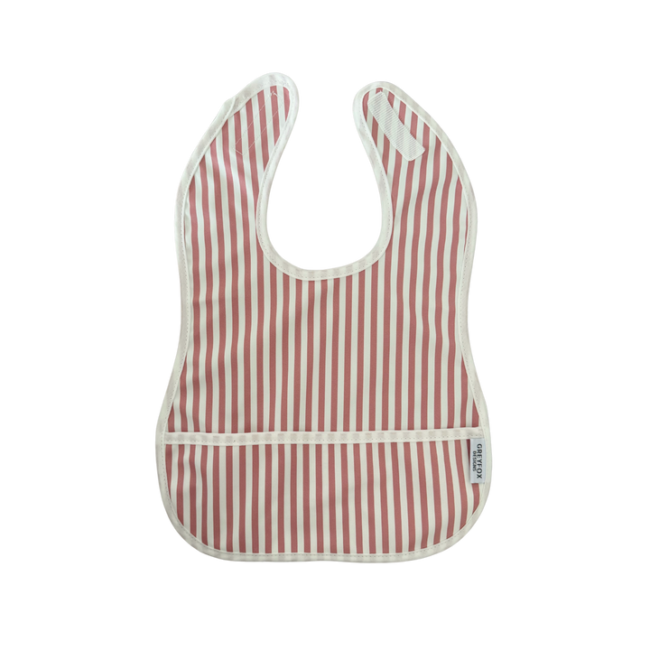 Pink Stripe - Mini Bib