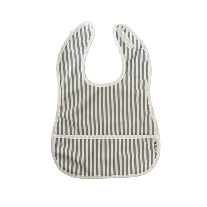 Sage Stripe - Mini Bib