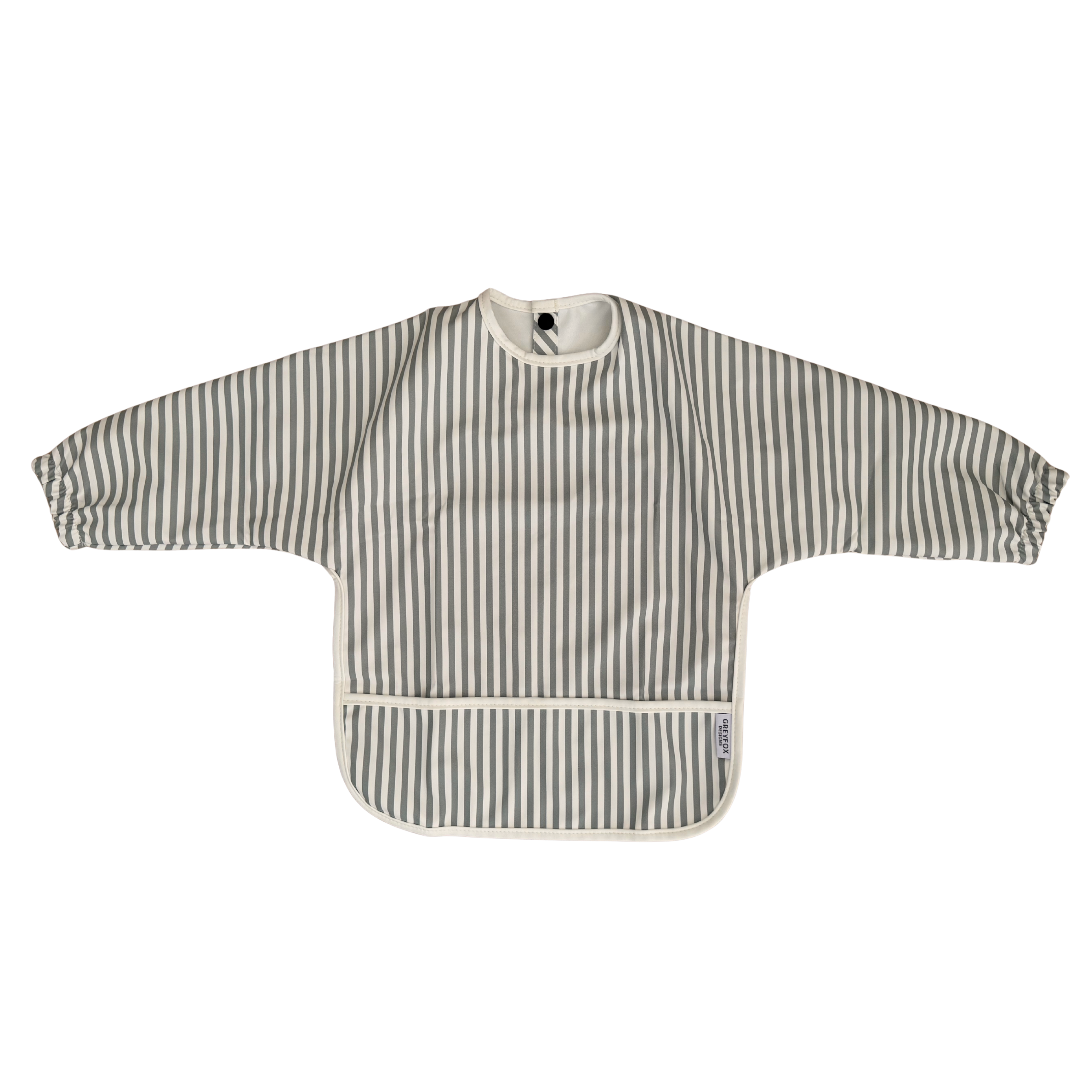 Sage Stripe - Long Sleeved Bib