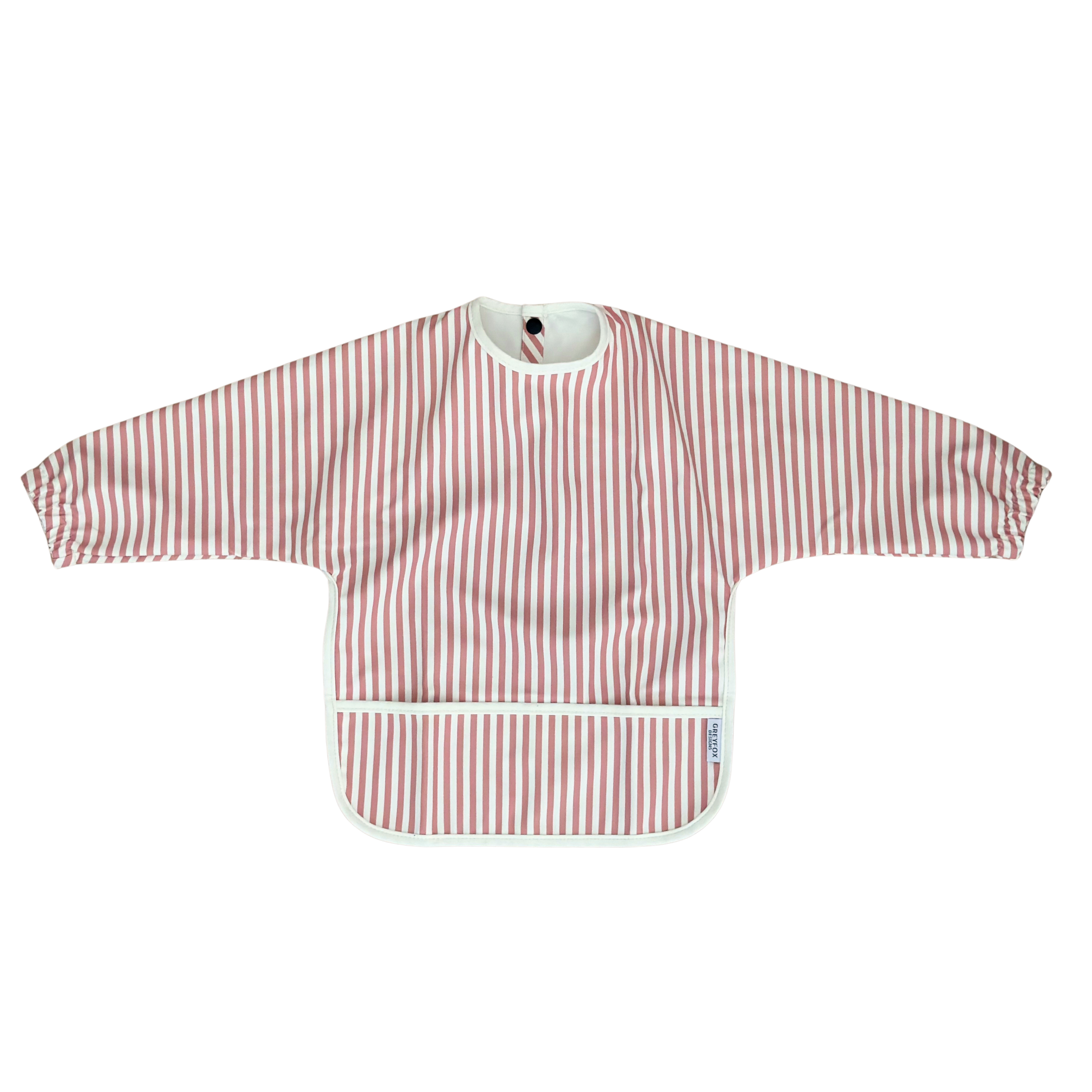 Pink Stripe - Long Sleeved Bib