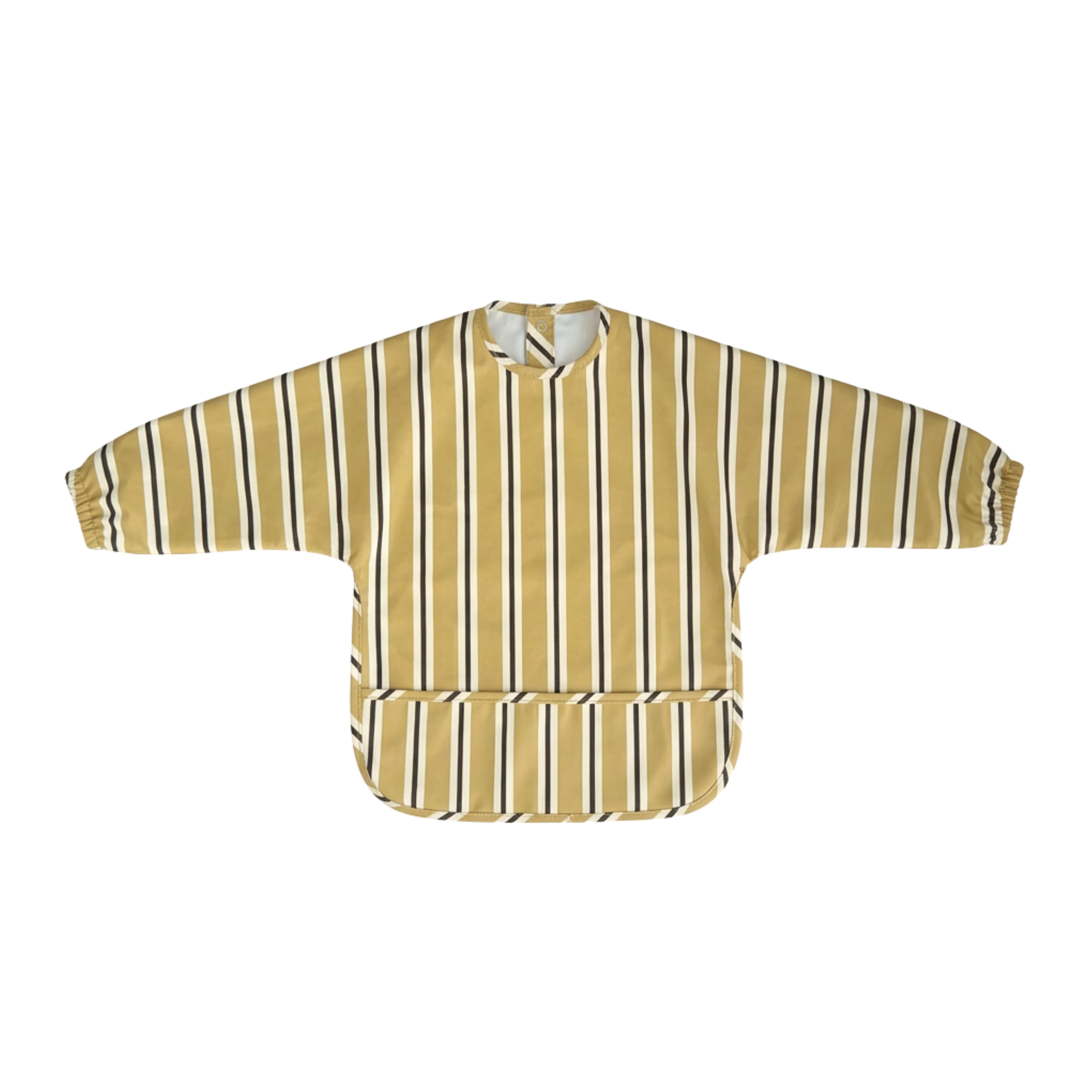 Mustard Stripe - Long Sleeved Bib
