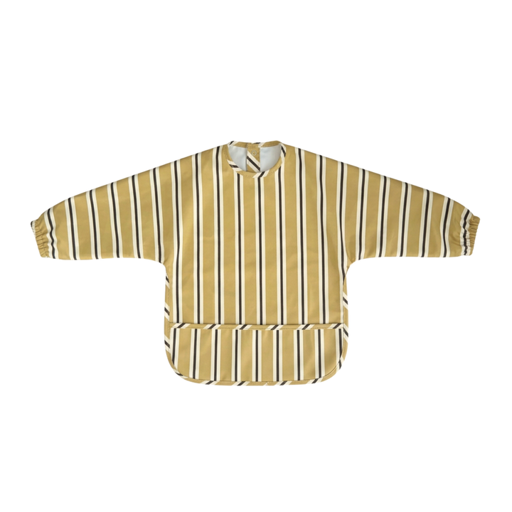 Mustard Stripe - Long Sleeved Bib
