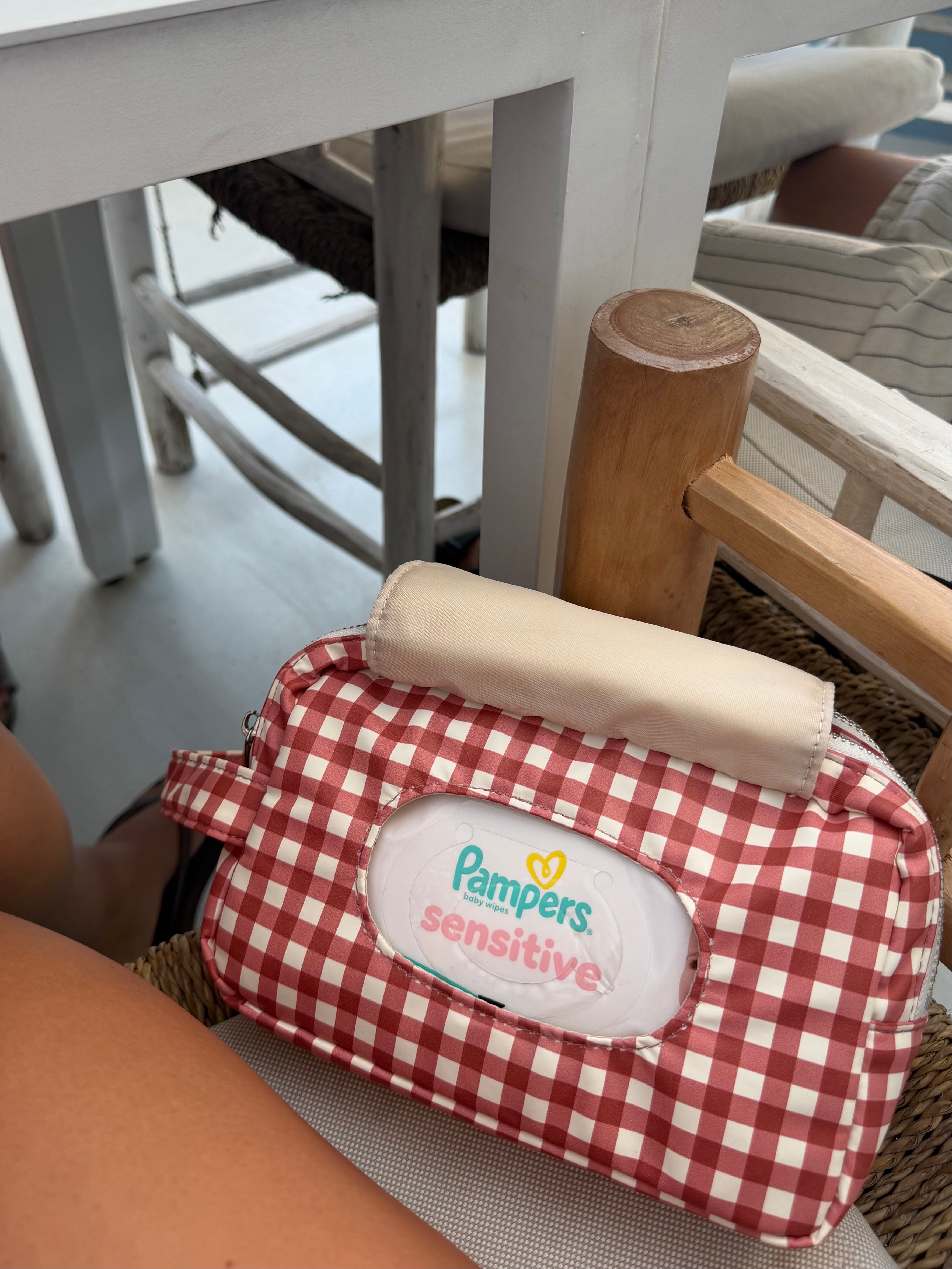 Wipe Pouch - Berry Gingham