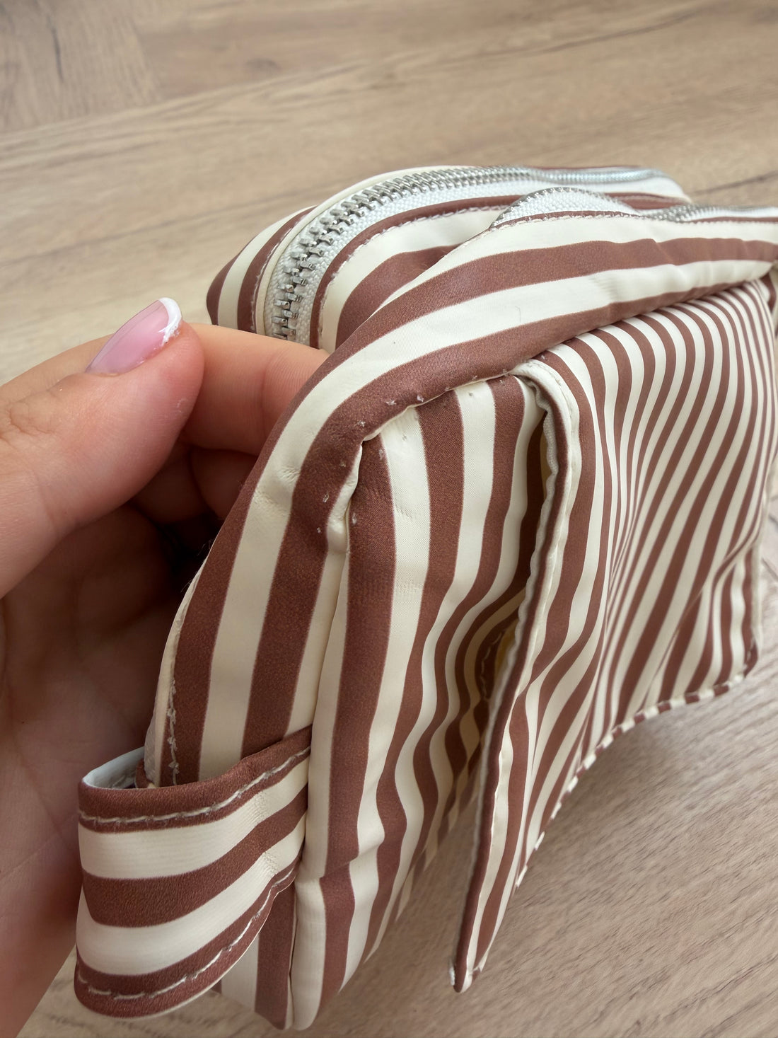 Wipe Pouch - Mocha Stripe