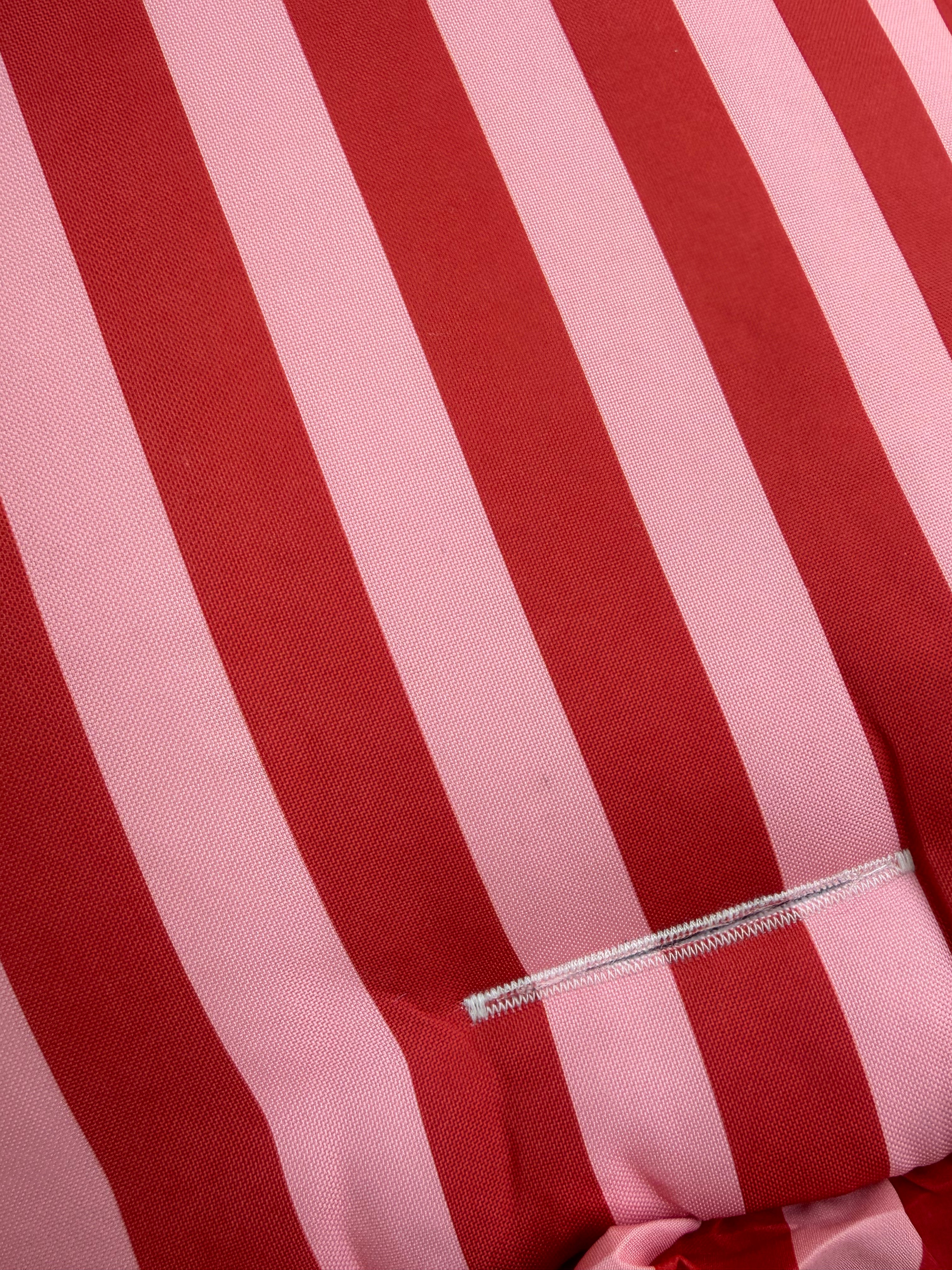 Raspberry Ripple Ruffle 2 in 1 Cushion - SECONDS