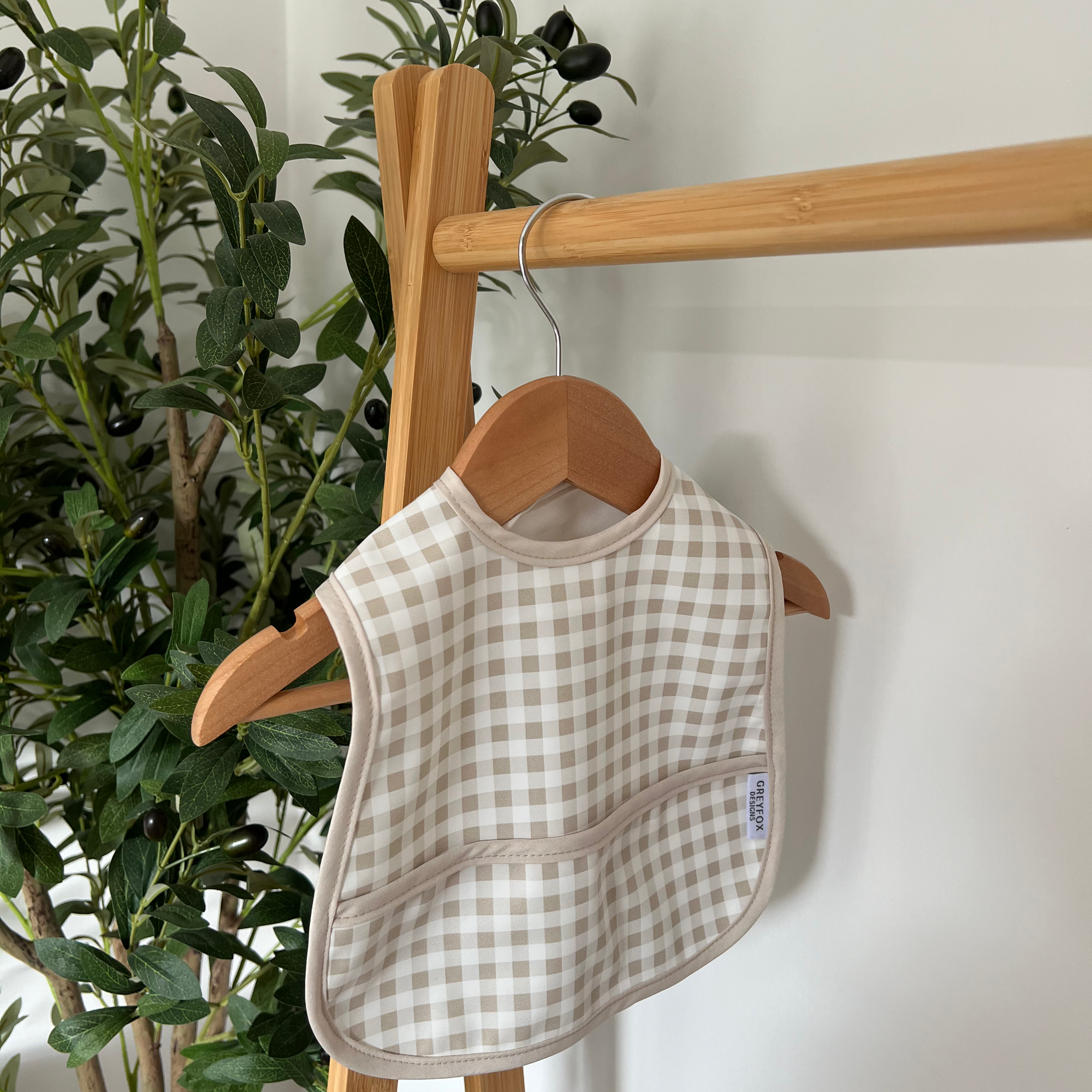 Mini Bib Bundle - Thyme Gingham Gingham/Taupe Gingham