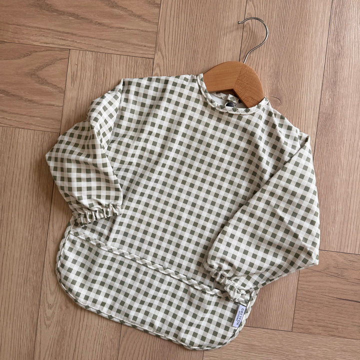 Thyme Gingham - Long Sleeved Bib