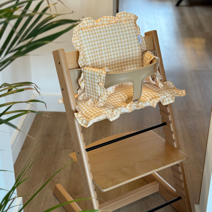 Lemon Gingham 2 in 1 Cushion