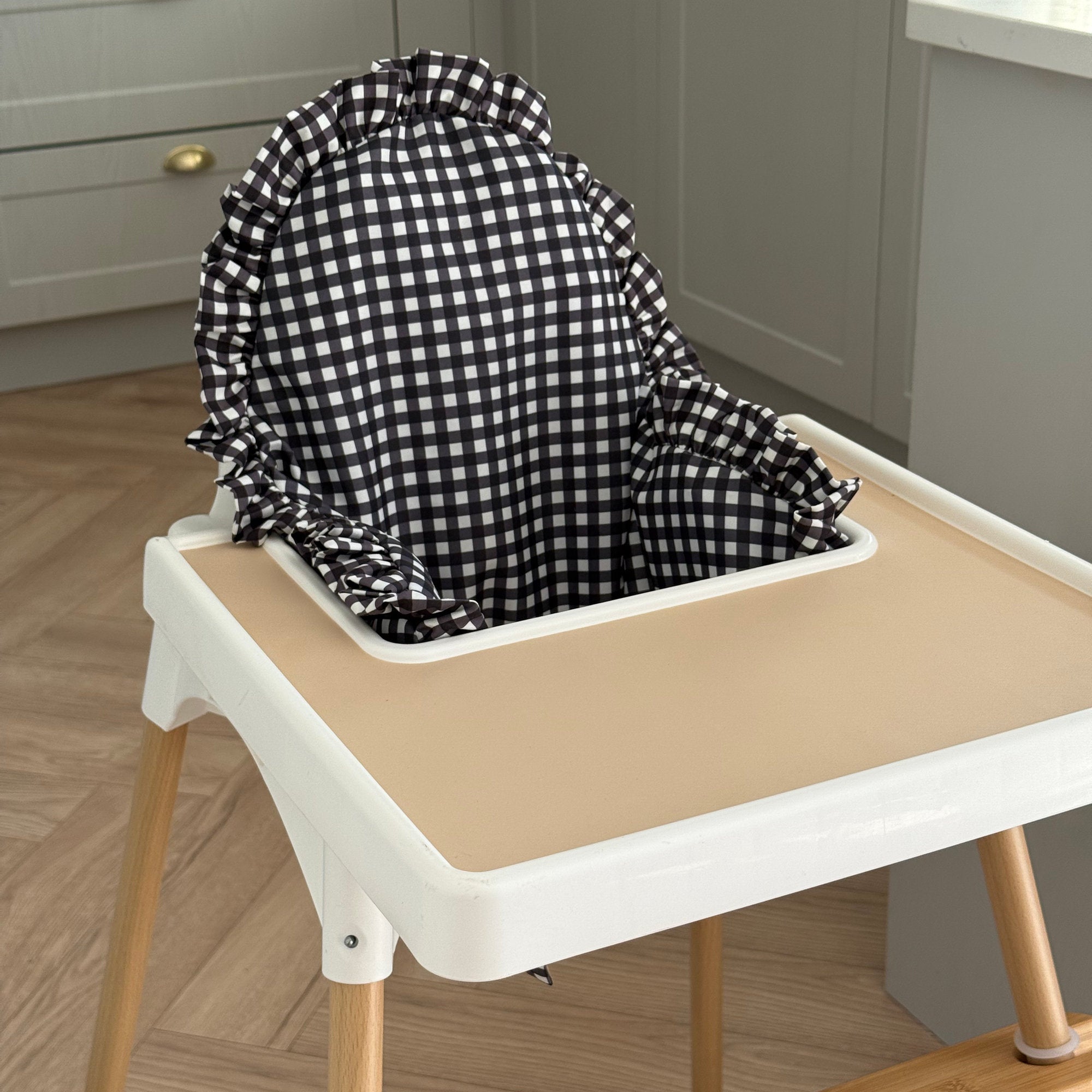 Monochrome Gingham Ruffle