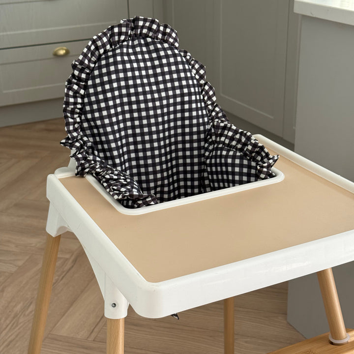 Monochrome Gingham Ruffle
