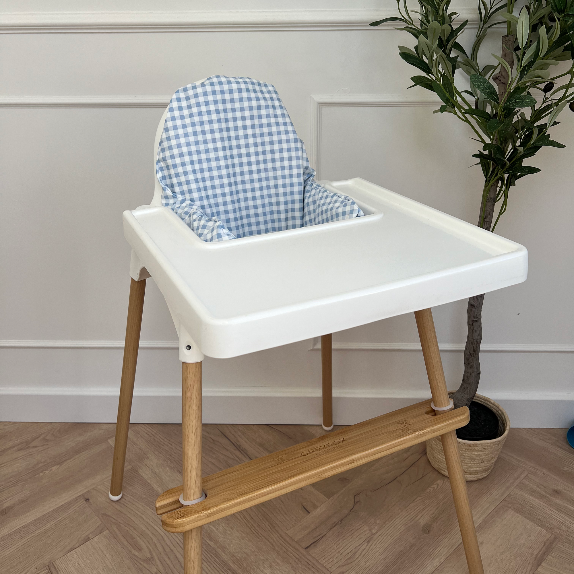 Bluebell Gingham Cushion Cover
