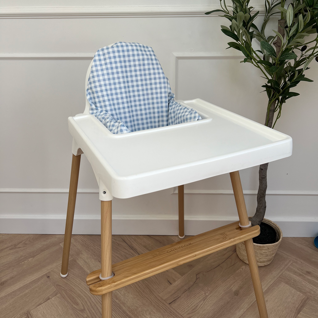 Bluebell Gingham Cushion Cover