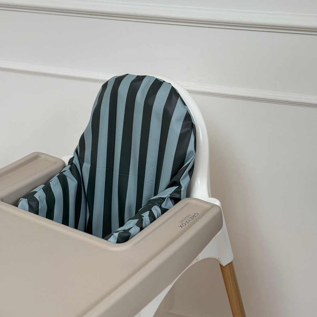 Blueberry Stripe Cushion Cover