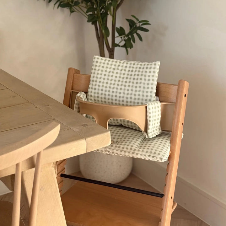 Sage Gingham 2 in 1 Cushion