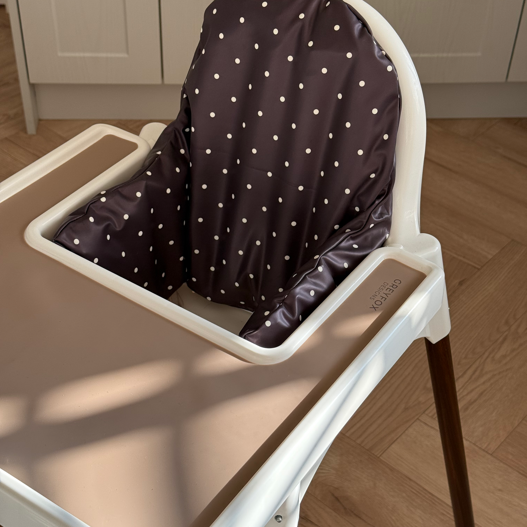 Espresso Polka Dot Cushion Cover
