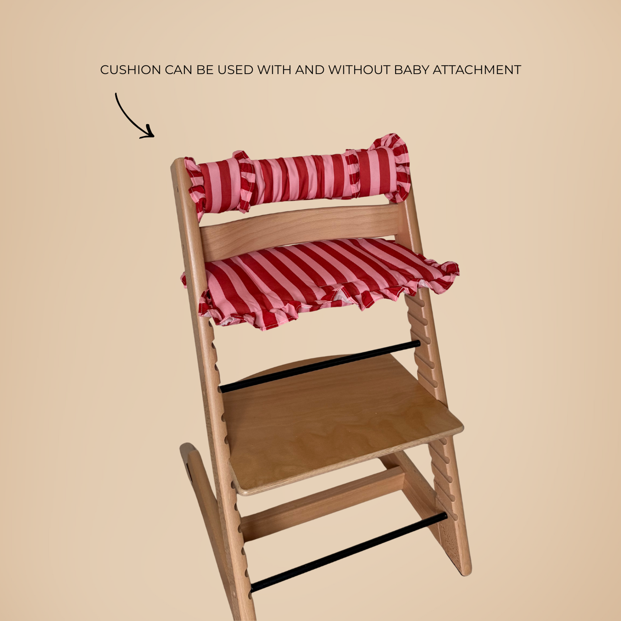 Raspberry Ripple Ruffle 2 in 1 Cushion