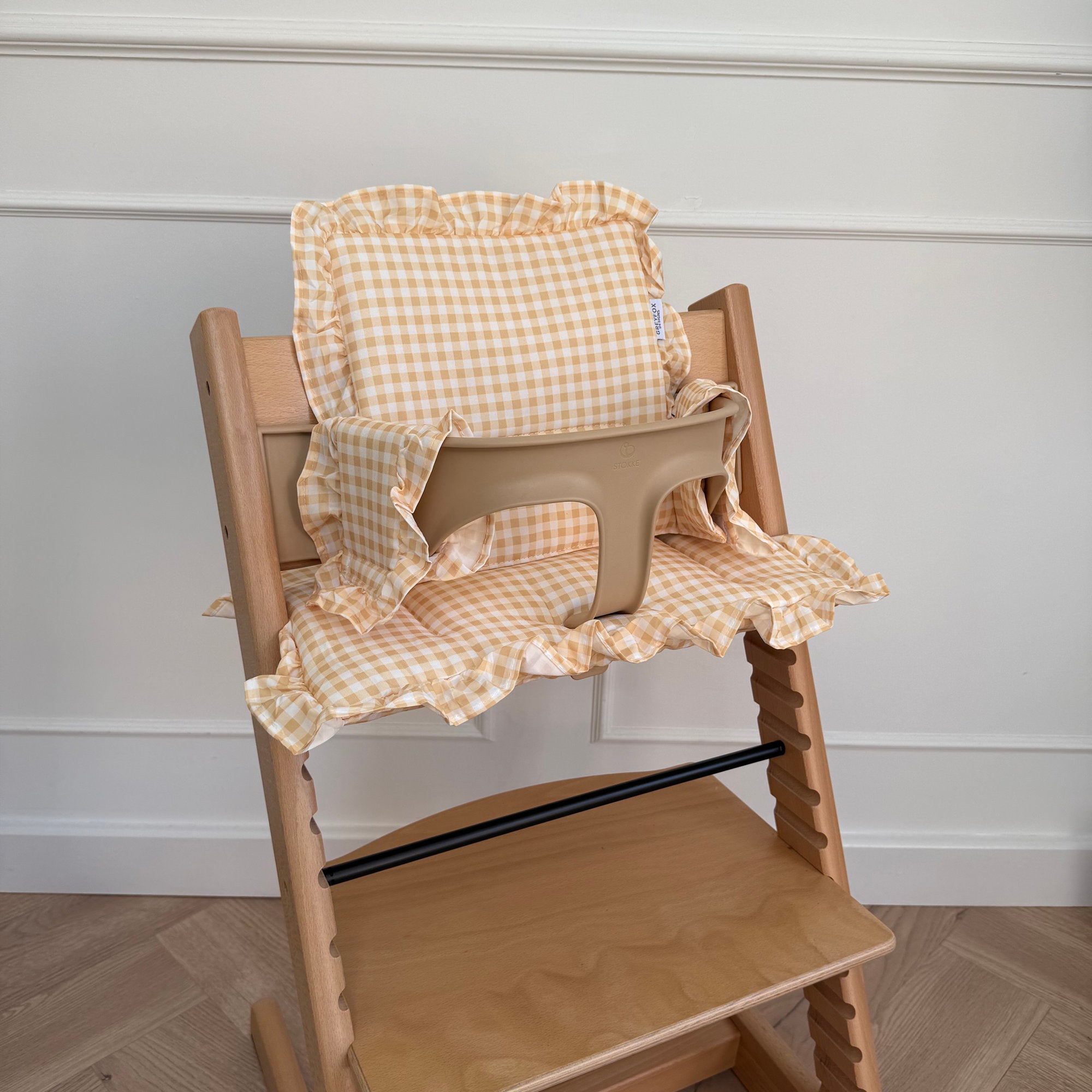 Lemon Gingham 2 in 1 Cushion
