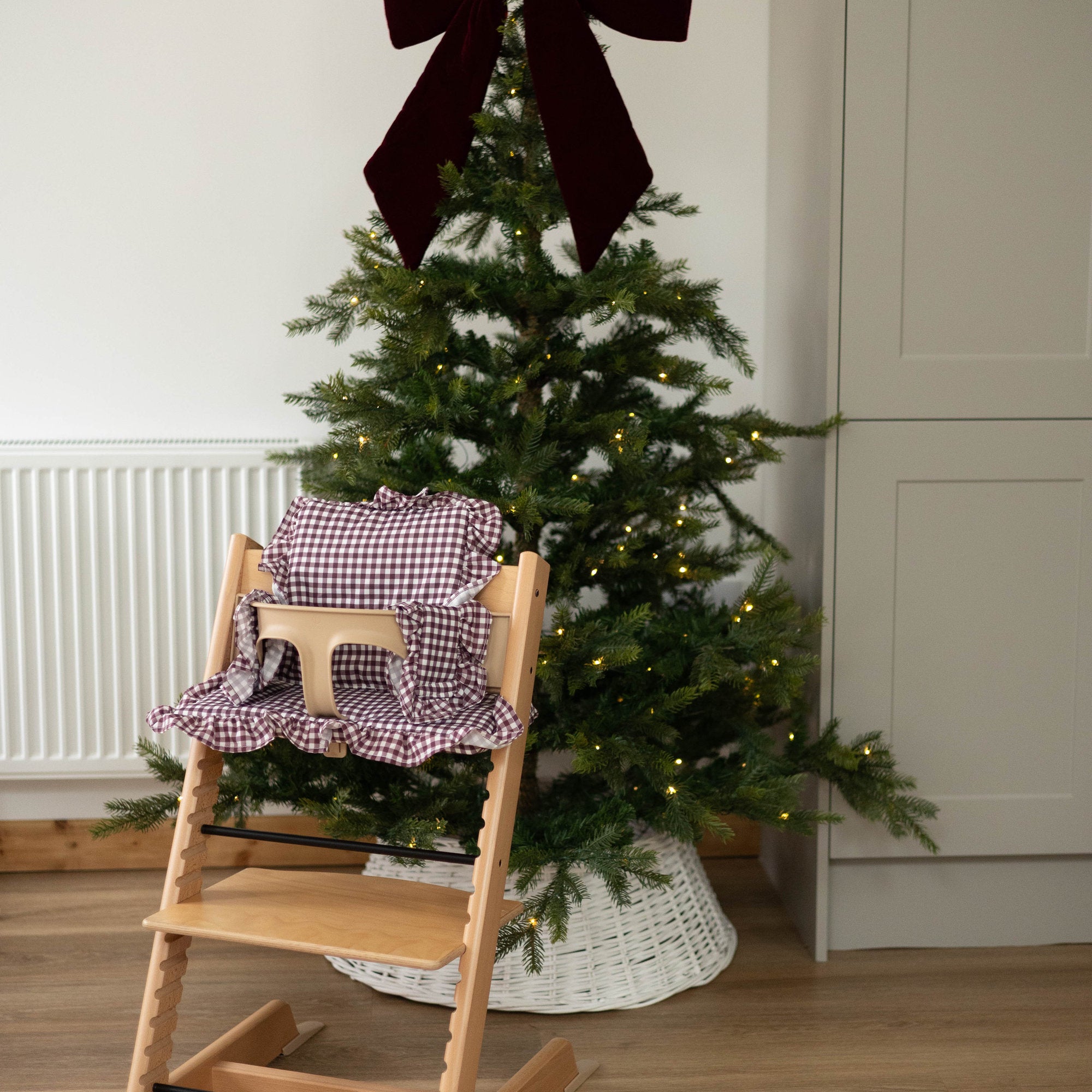 Mulberry Gingham 2 in 1 Cushion