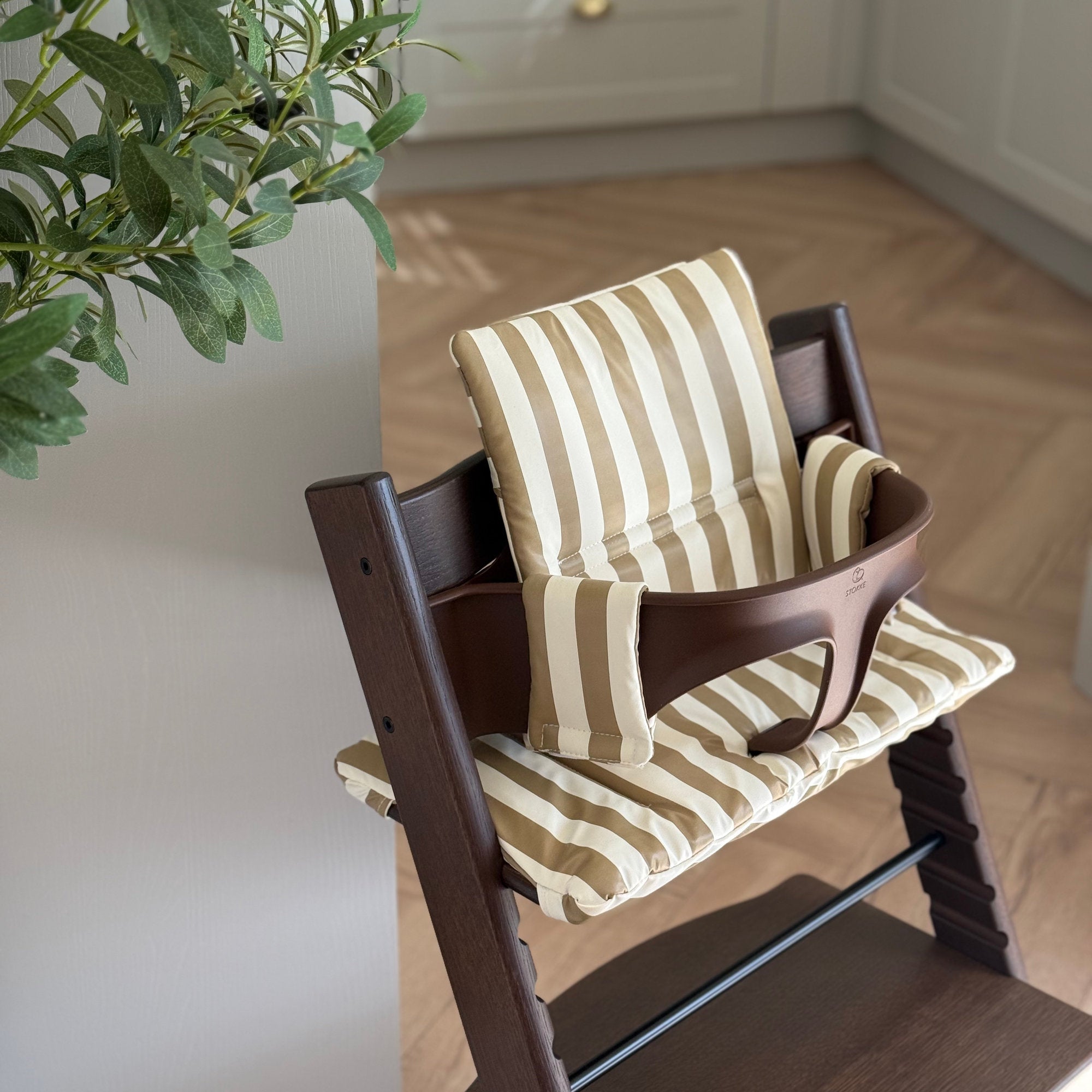 Olive Stripe 2 in 1 Cushion