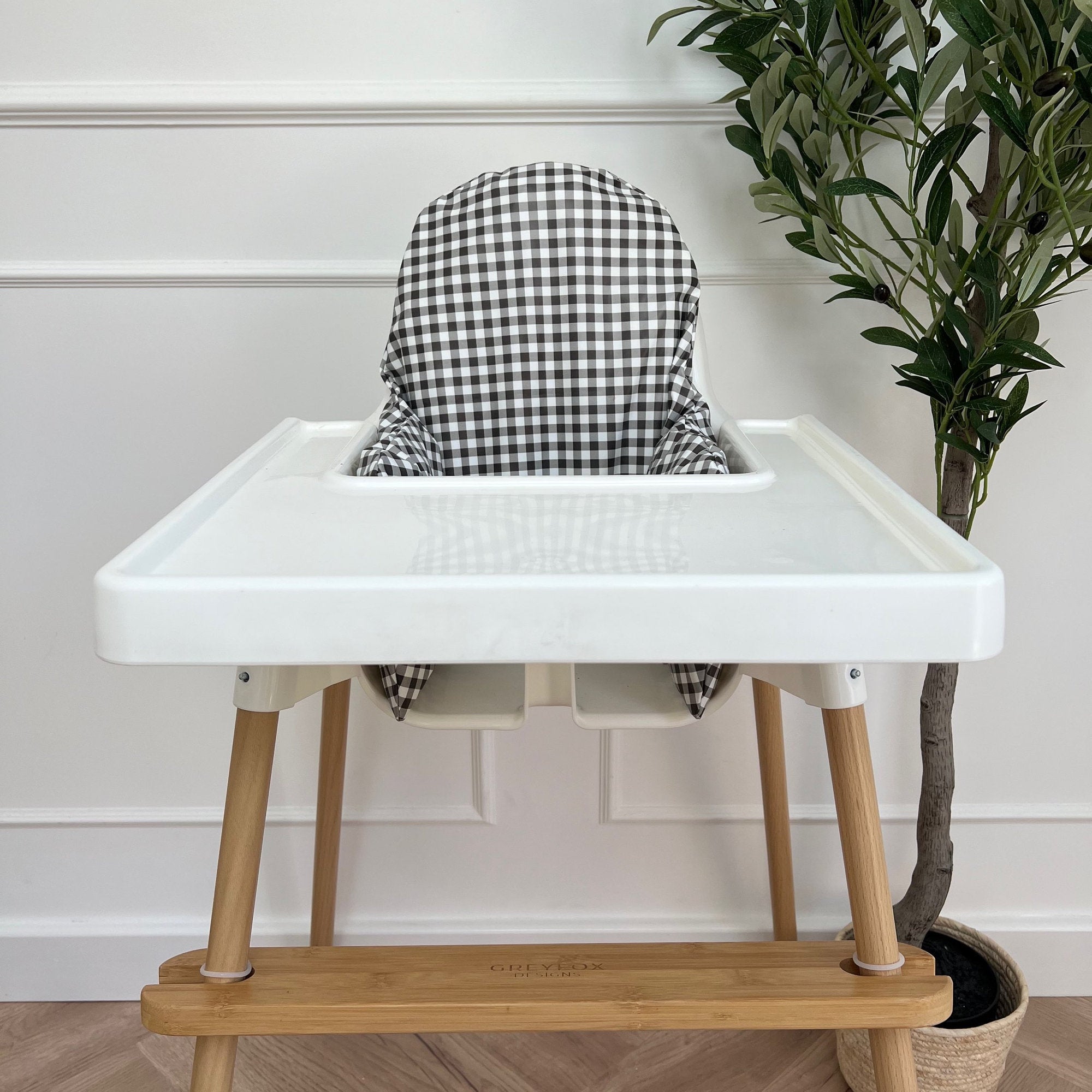 Monochrome Gingham Cushion Cover