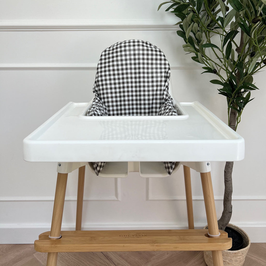 Monochrome Gingham Cushion Cover