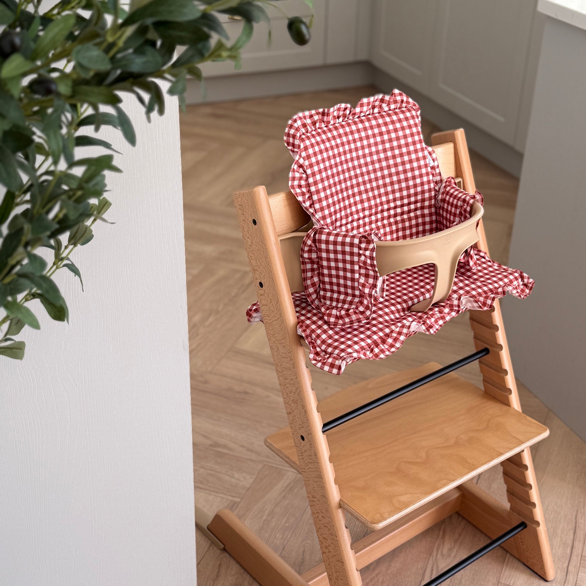 Berry Gingham 2 in 1 Cushion