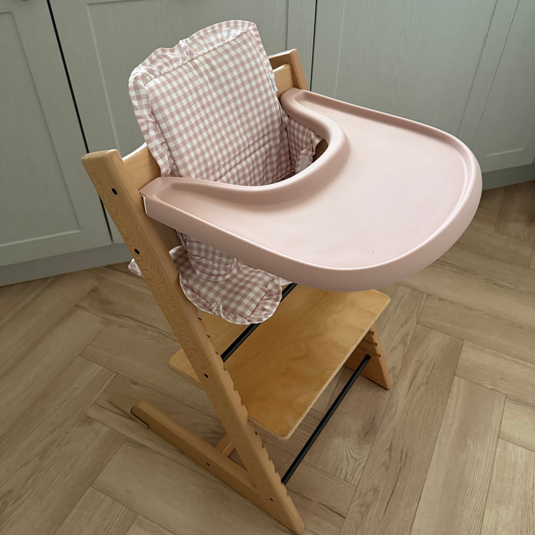 Blush Gingham 2 in 1 Cushion