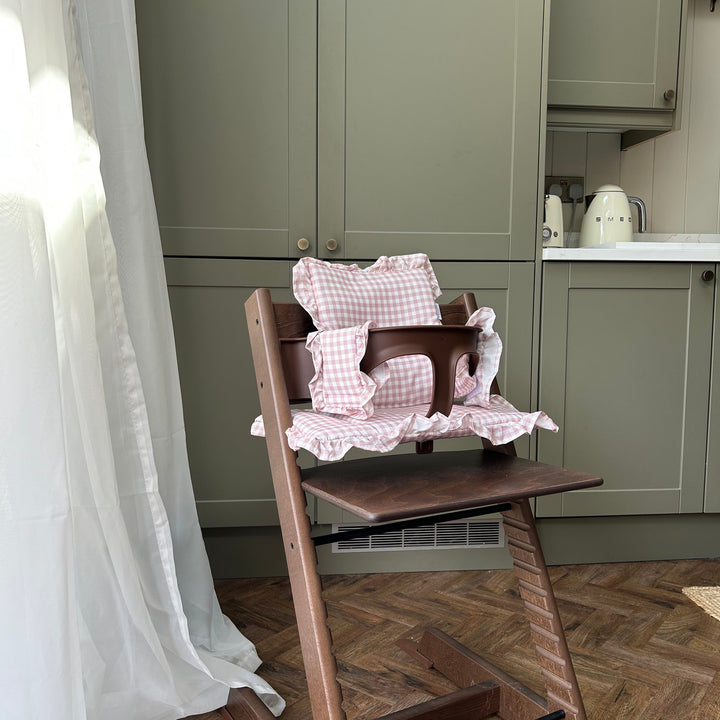 Blush Gingham 2 in 1 Cushion