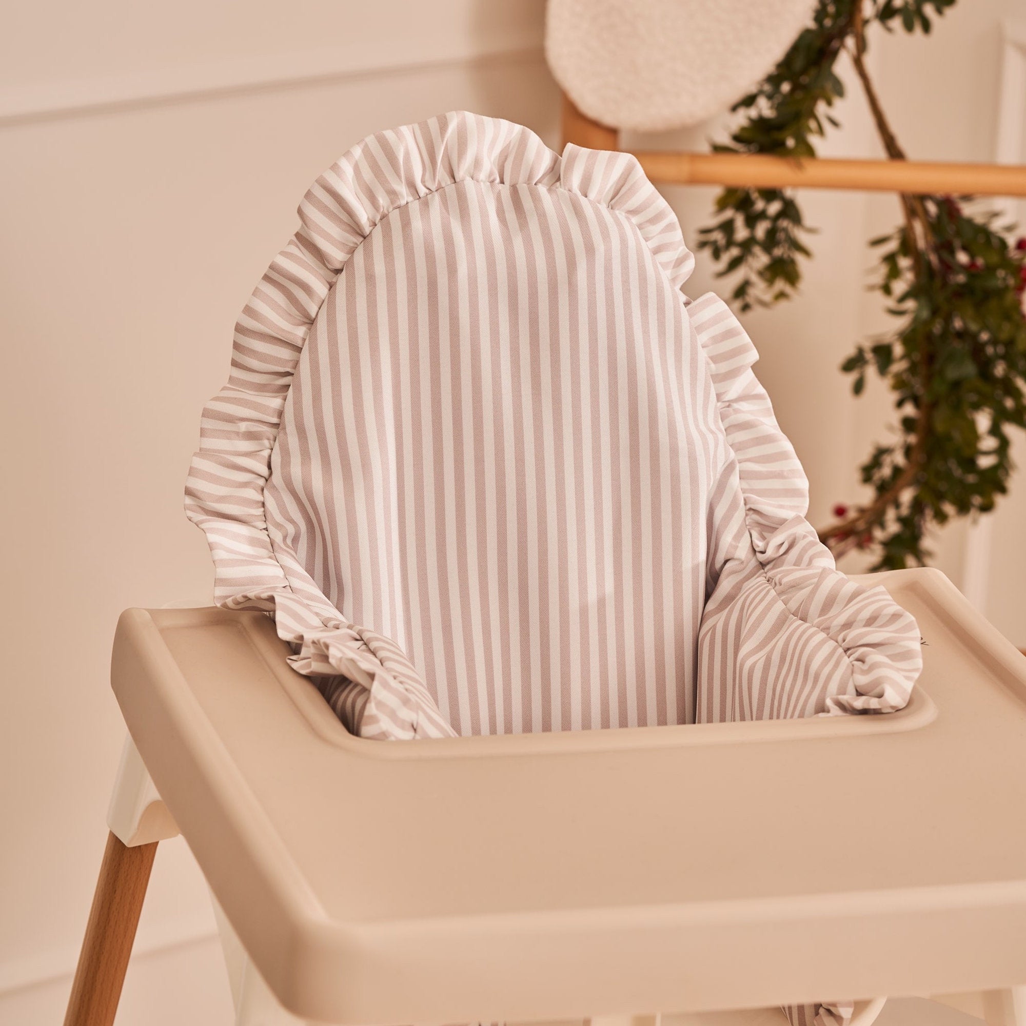 Dove Stripe Cushion Cover