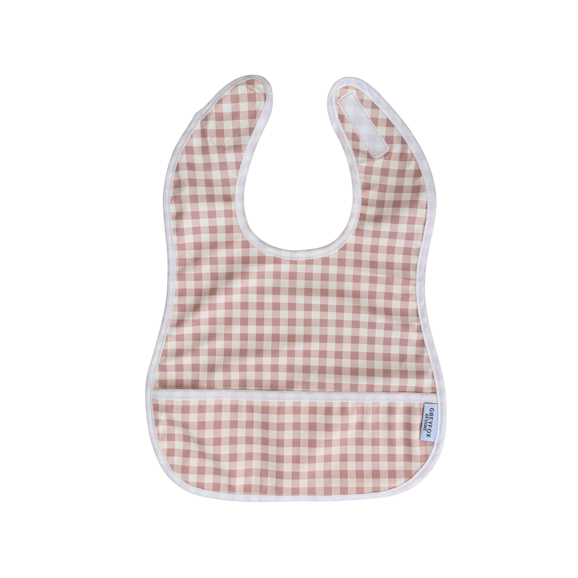 Blush Gingham - Mini Bib