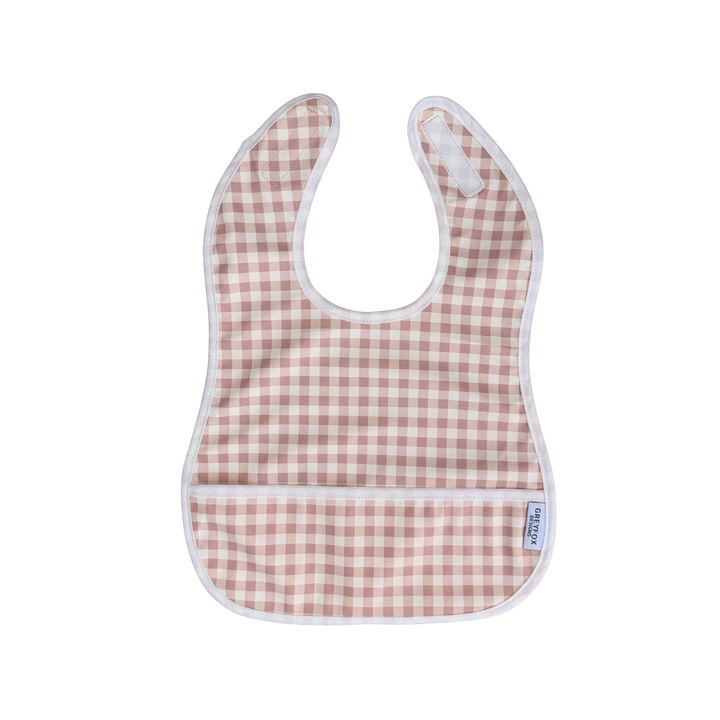 Blush Gingham - Mini Bib