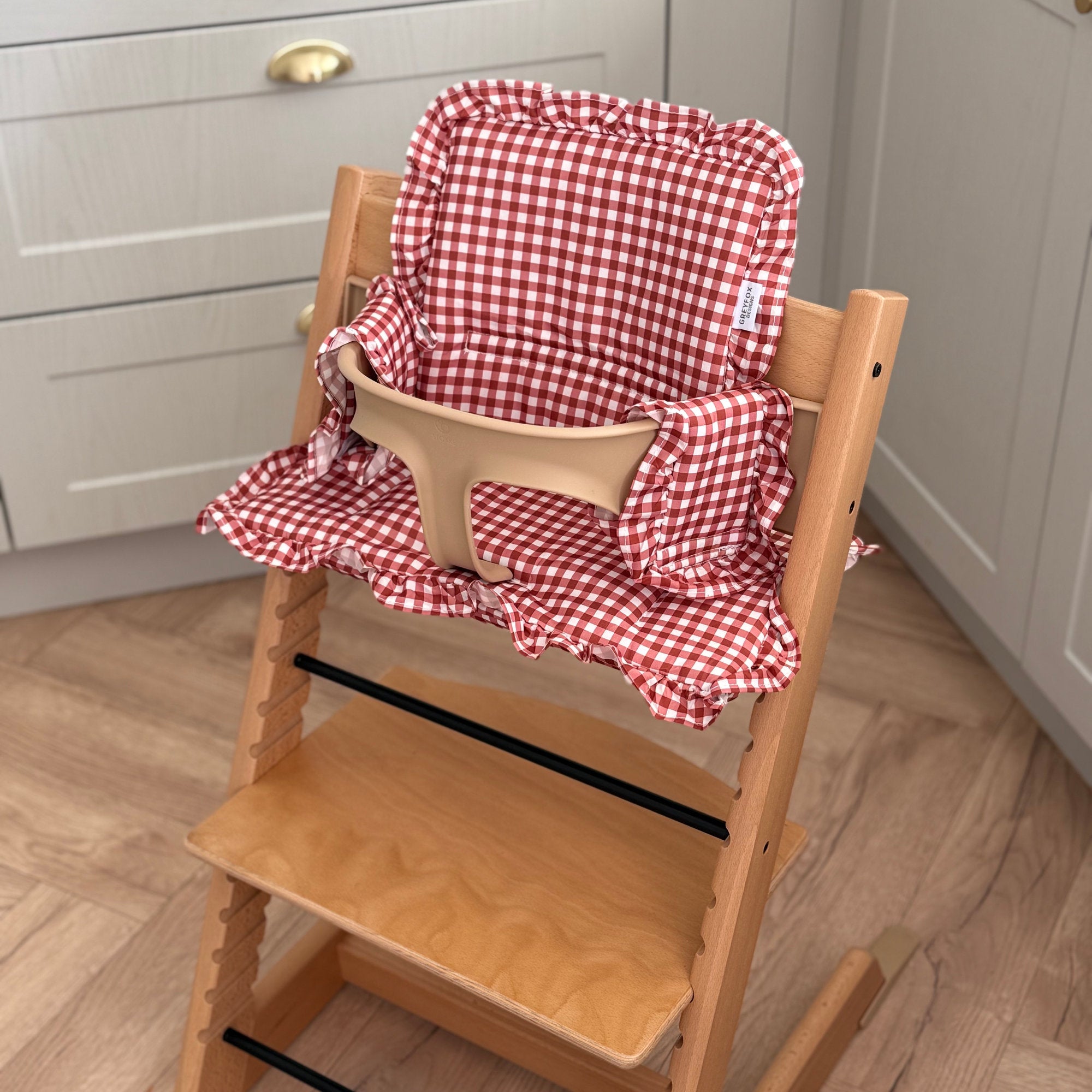 Berry Gingham 2 in 1 Cushion